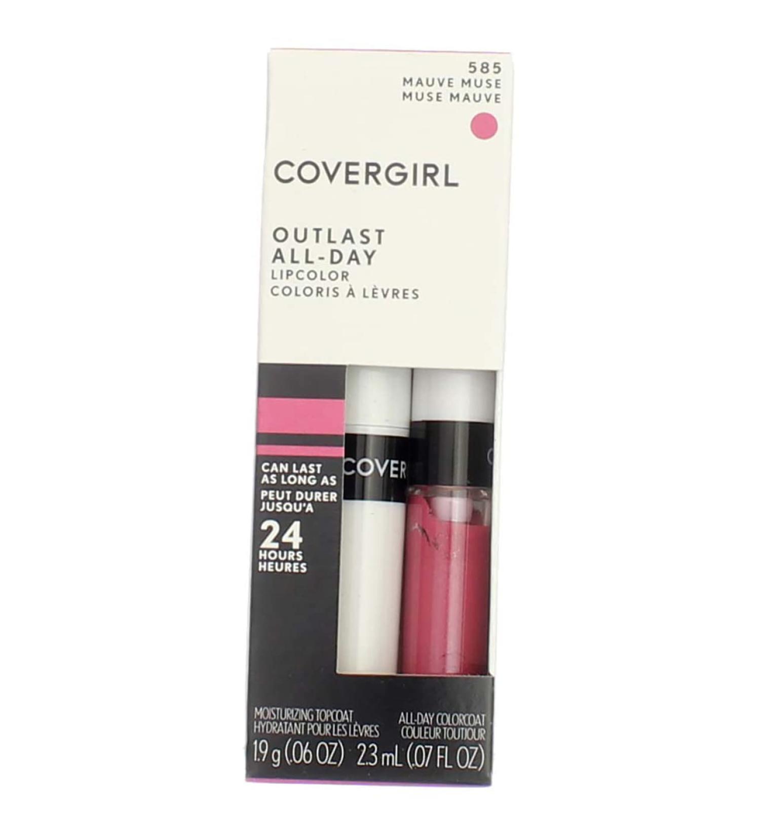 CoverGirl Outlast All Day Lipcolor Mauve Muse 585 - Pack of 2 - Buy Online on GoSupps.com