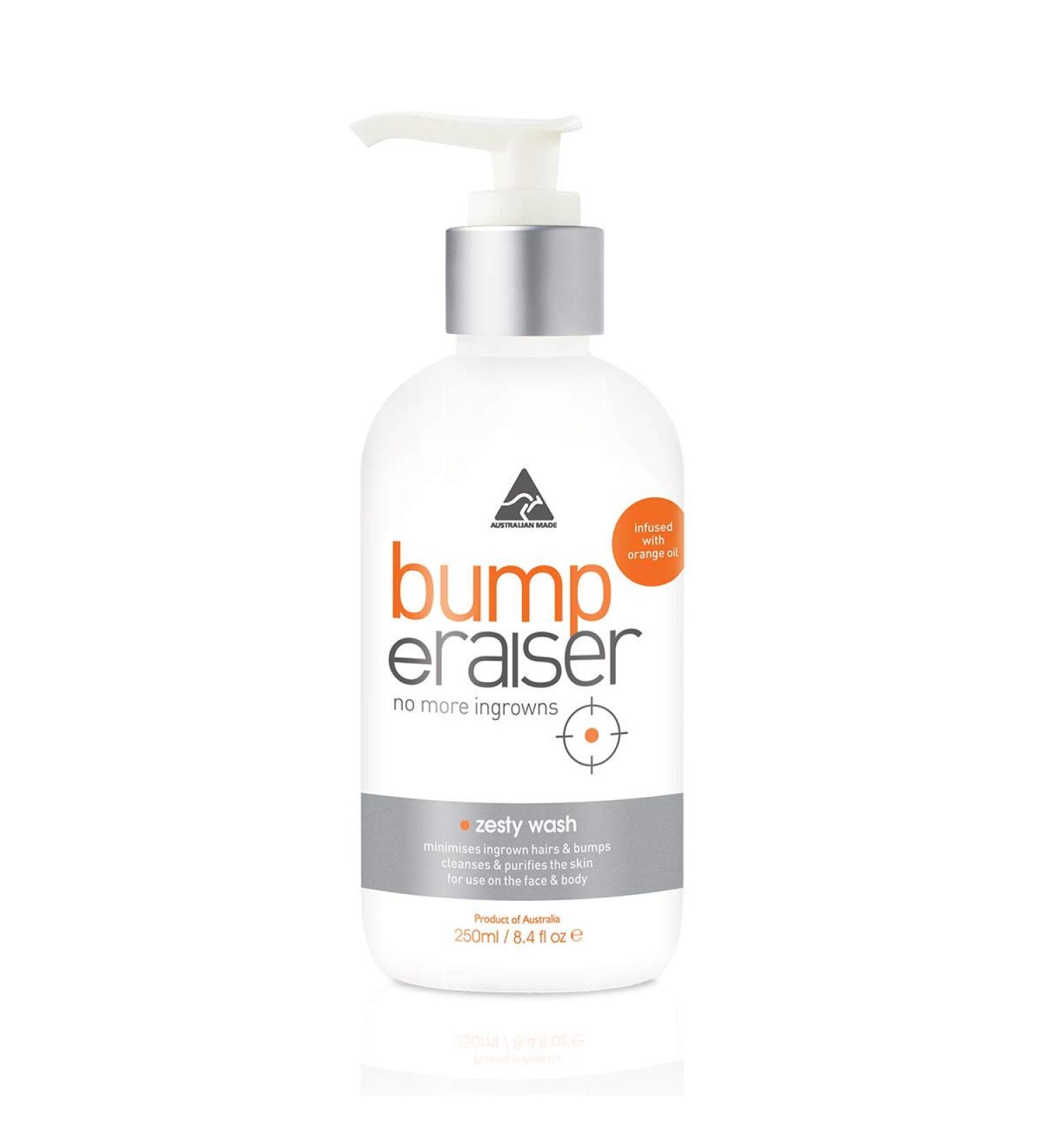 bump eRaiser Zesty Wash - 250ml for Ingrown Hair Prevention | Refresh & Cleanse Skin for Smoothness - Buy Online on GoSupps.com