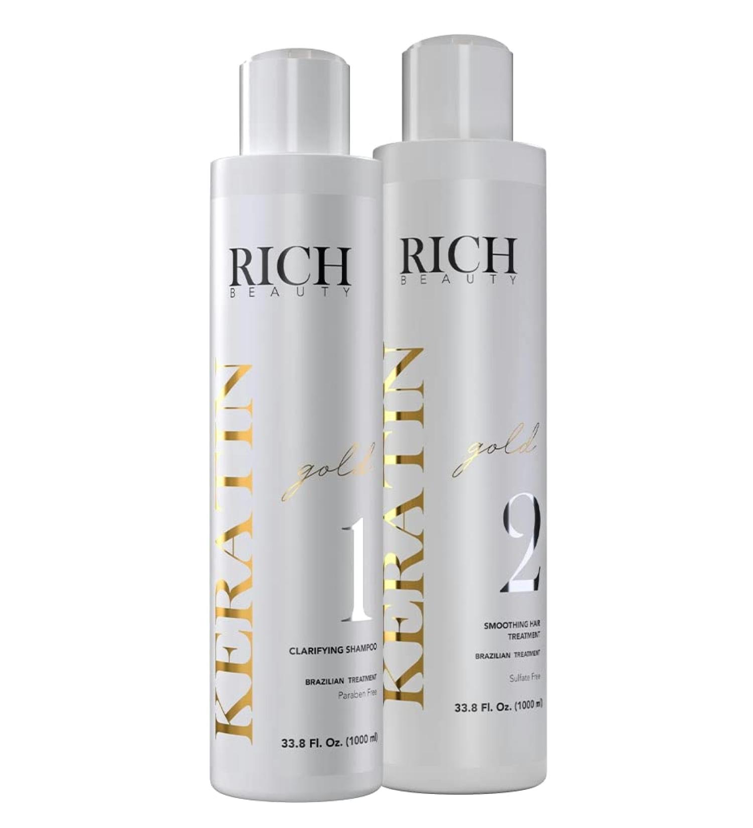 Keratin Gold Brazilian Hair Treatment - Smooth & Strengthen Your Strands - Buy Online on GoSupps.com