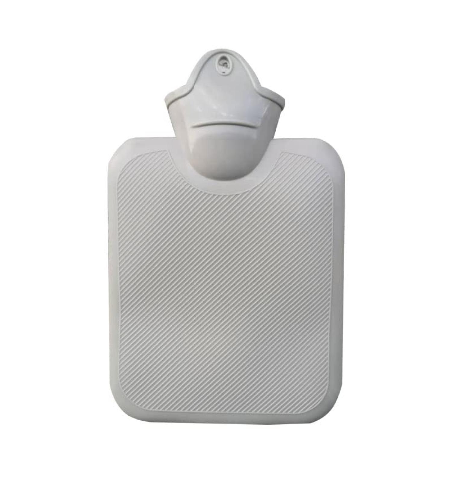 500ml Natural Rubber Hot Water Bottle - Leak Proof Comfort for Pain Relief & Warmth | Ideal for Back Neck Waist Feet - Perfect Winter Gift (Gray) - Buy Online on GoSupps.com