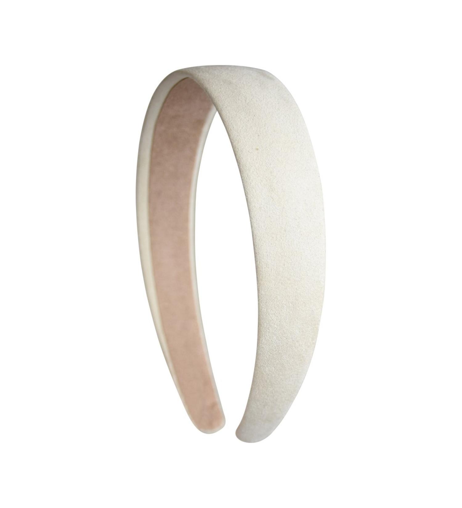 1 Inch Wide Cream Suede Headband for Women and Girls - Stylish Hair Accessory - Buy Online on GoSupps.com