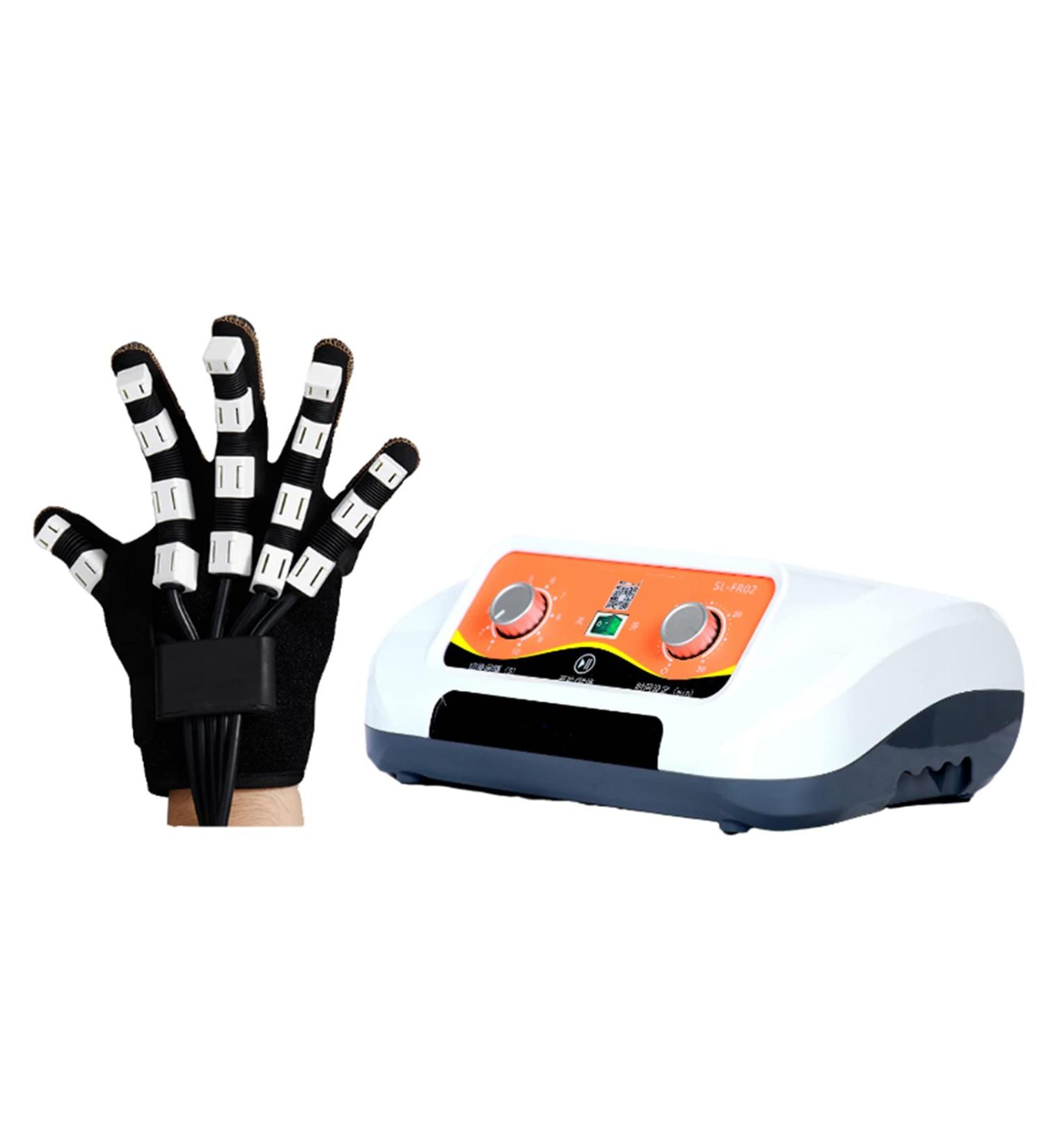ZZBB Rehabilitation Robot Gloves Hemiplegia Rehabilitation Training Equipment for Hand Dysfunction Patients Exercise Finger Joint Orthosis right Large