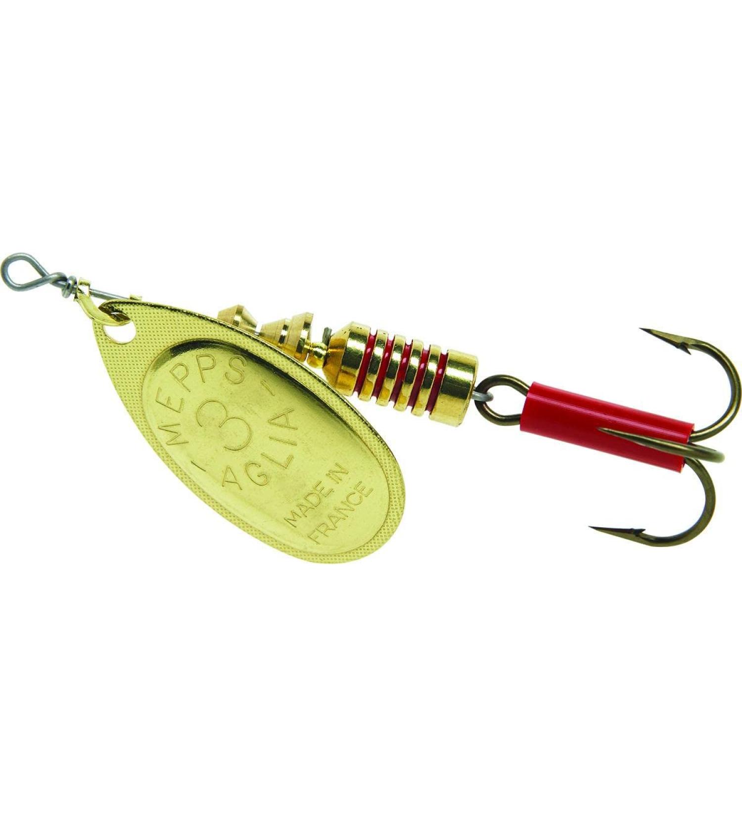 Mepp's Mepps Aglia Plain Treble Fishing Lure 1 Ounce B GOLD Size 3