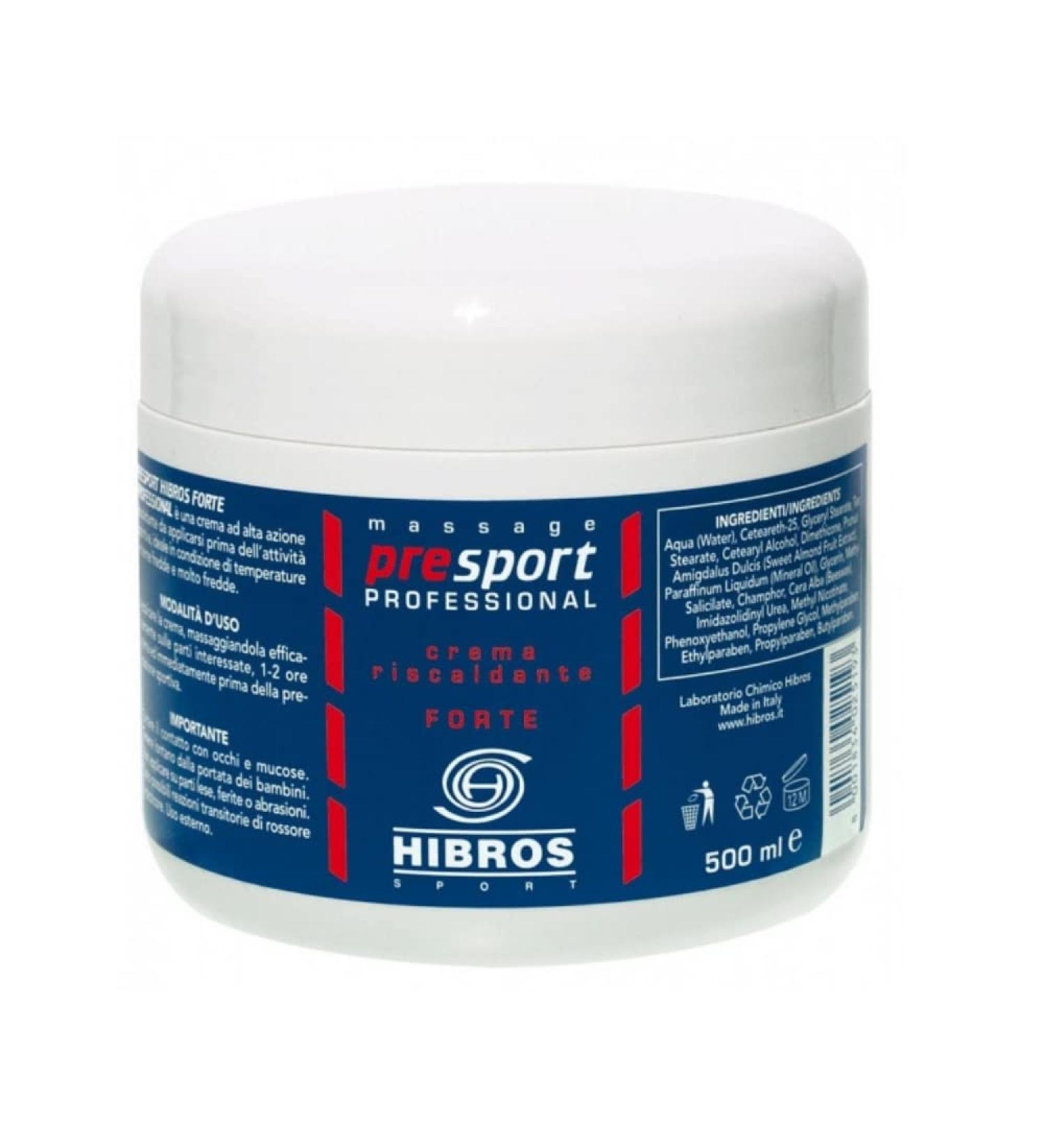 HIBROS Sport PreSport Strong Professional Warming Cream 500ml - Buy Online on GoSupps.com