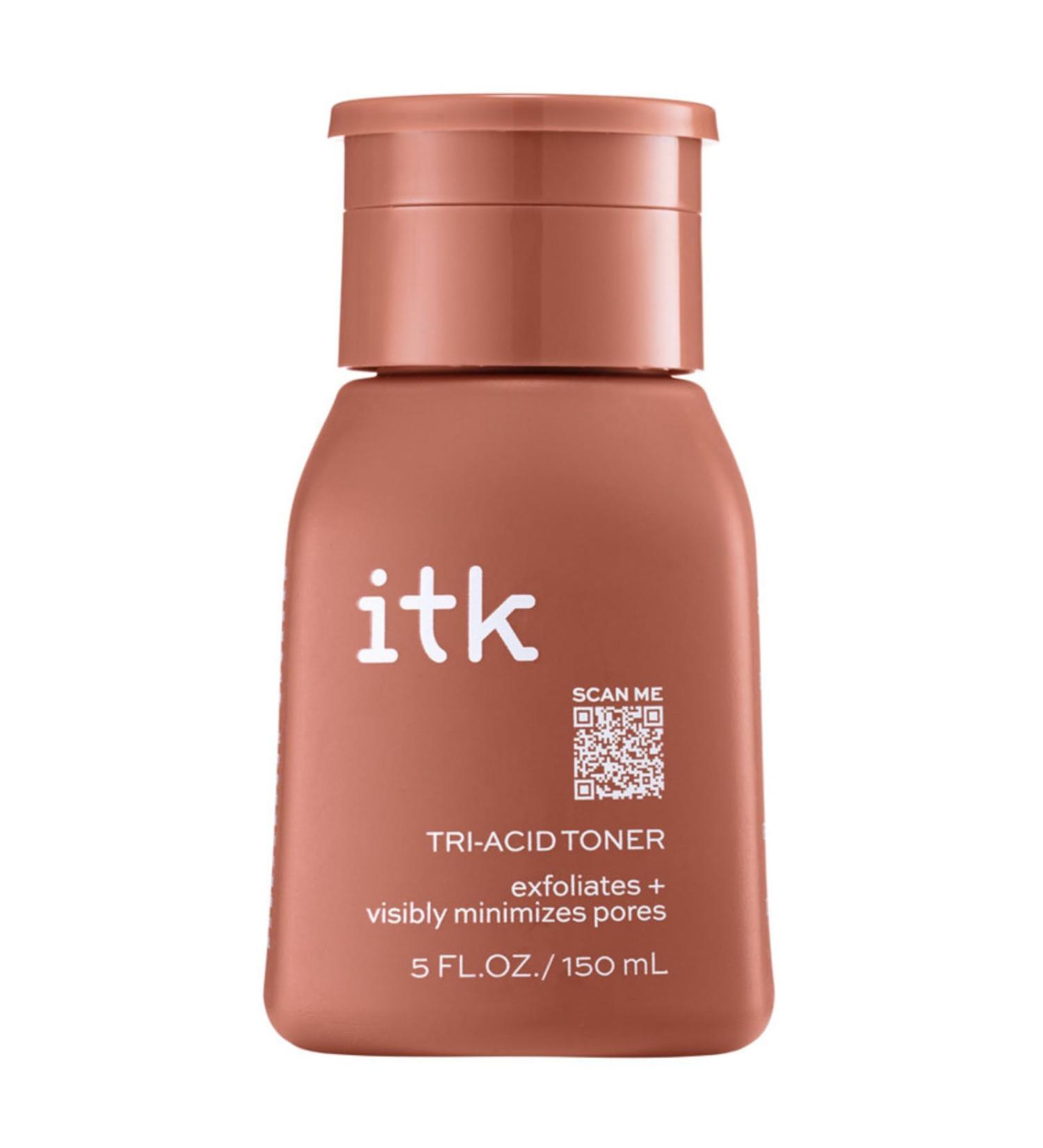 ITK Tri-Toner Face Exfoliator & Dark Spot Corrector - Minimize Pores & Achieve Glowy Skin Niacinamide-Infused 5 Fl Oz - International Shipping Available - Buy Online on GoSupps.com
