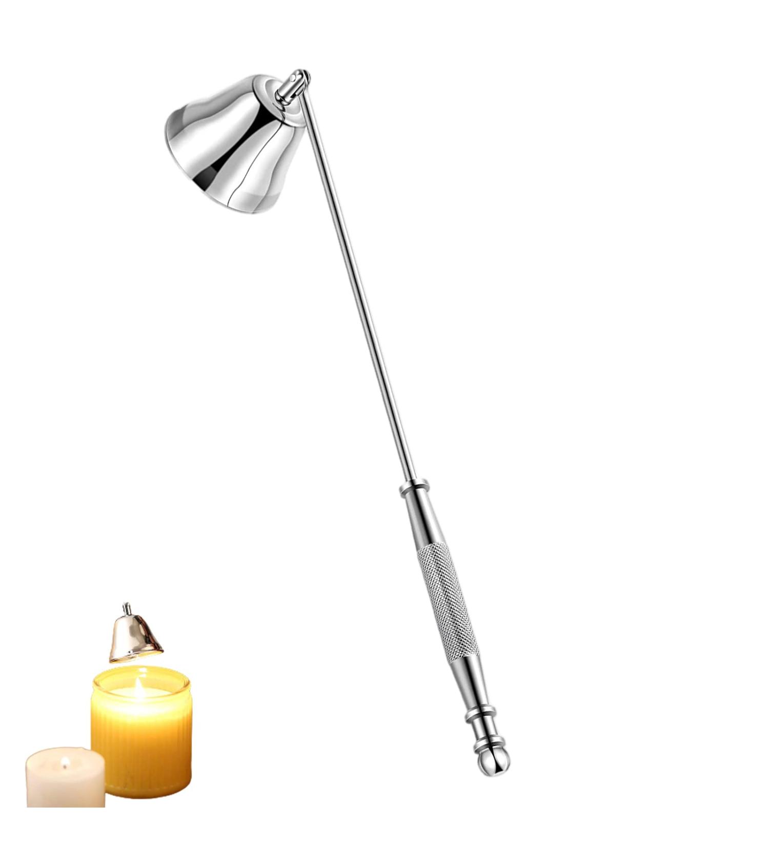 TFsylisa Stainless Steel Candle Extinguisher | Long Handle Bell-Shaped Snuffer | Premium Candle Accessory for Wick Flame Control - Buy Online on GoSupps.com