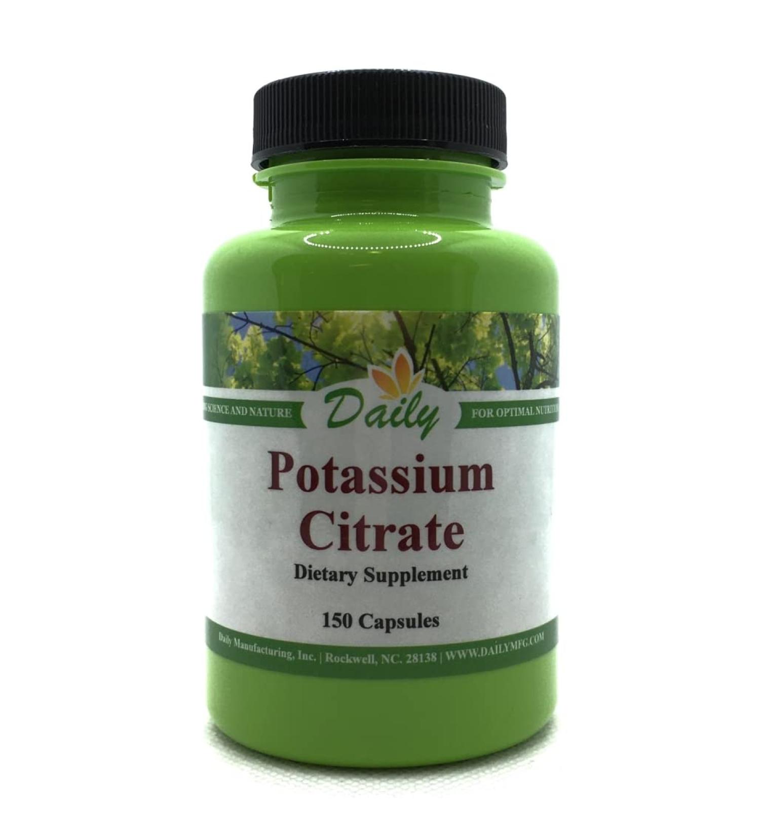 Daily's Potassium Citrate (150 Vegetarian Capsules)