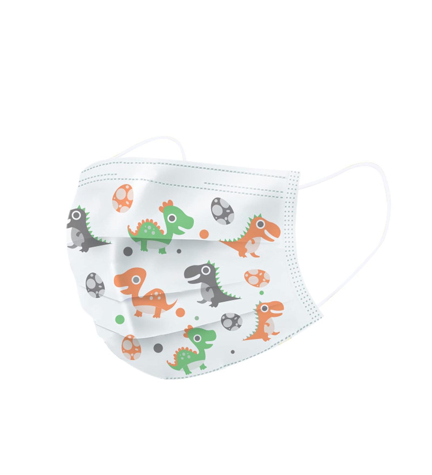 50PC Children's Mask Disposable Face_Mask Industrial 3Ply Breathable Mouth Scarf With Ear Loop Dust-proof Protection Cover Gray Kids