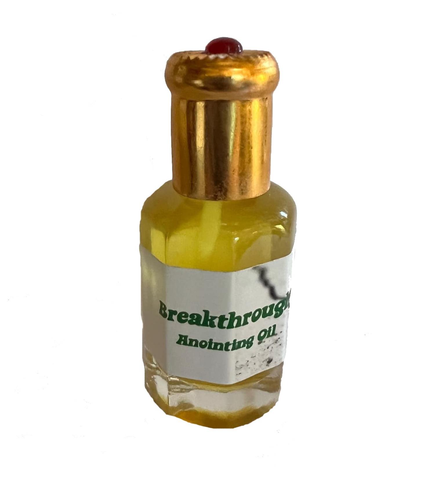 Breakthrough Prayer Anointing Oil 1/3 oz with Gold Cap