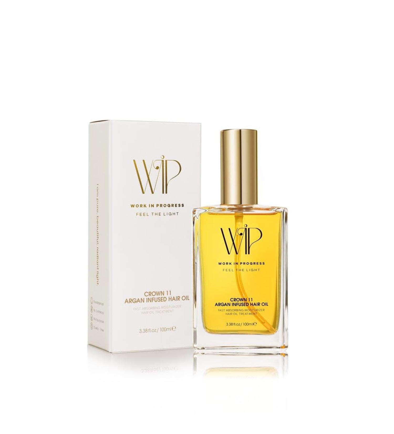 Wip Argan Infused Hair Oil | Frizz Smoothing Serum & Botanical Elixir with Shea Butter | 100ml for Beautiful Radiant Hair - Buy Online on GoSupps.com