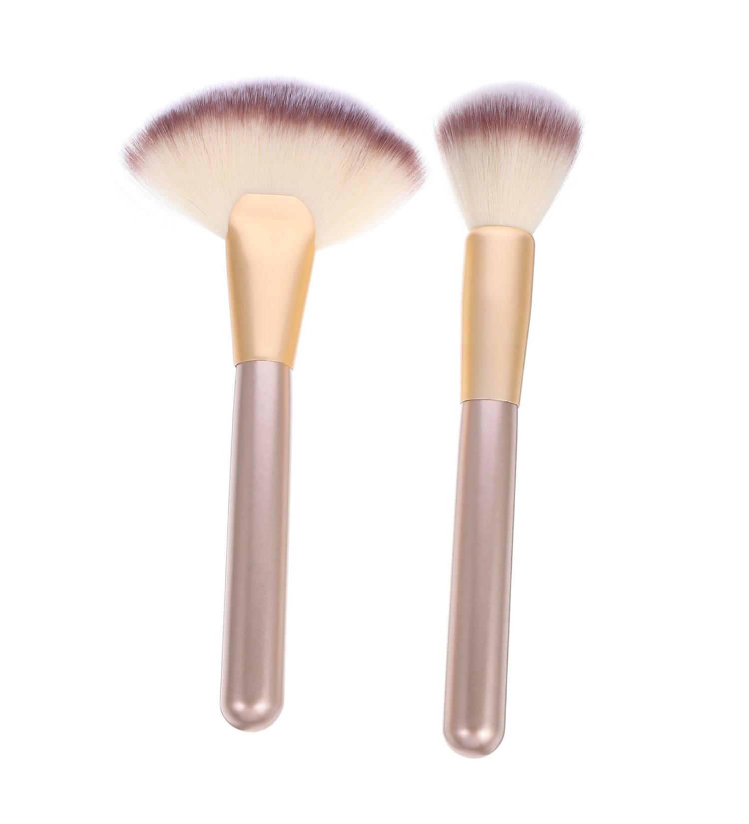 minkissy 3 Sets Makeup Brush Fan Makeup Brush Major Concealer Brush Wooden Handle - Buy Online on GoSupps.com
