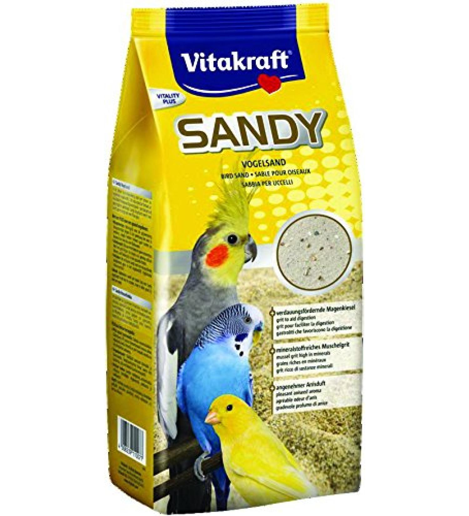Vitakraft Sandy Bird Sand 3 Plus | 2.5 kg Bag - Perfect for Bird Cages | International Shipping - Buy Online on GoSupps.com