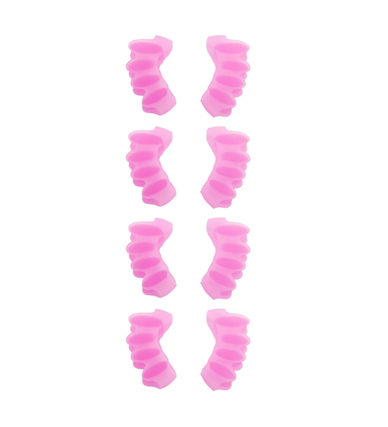 Weikeya Toe Corrector | Silicone Toe Separator 8 Pack | Easy to Wear & Wear-Resistant | Unisex Pink Ideal for Comfort & Alignment - Buy Online on GoSupps.com