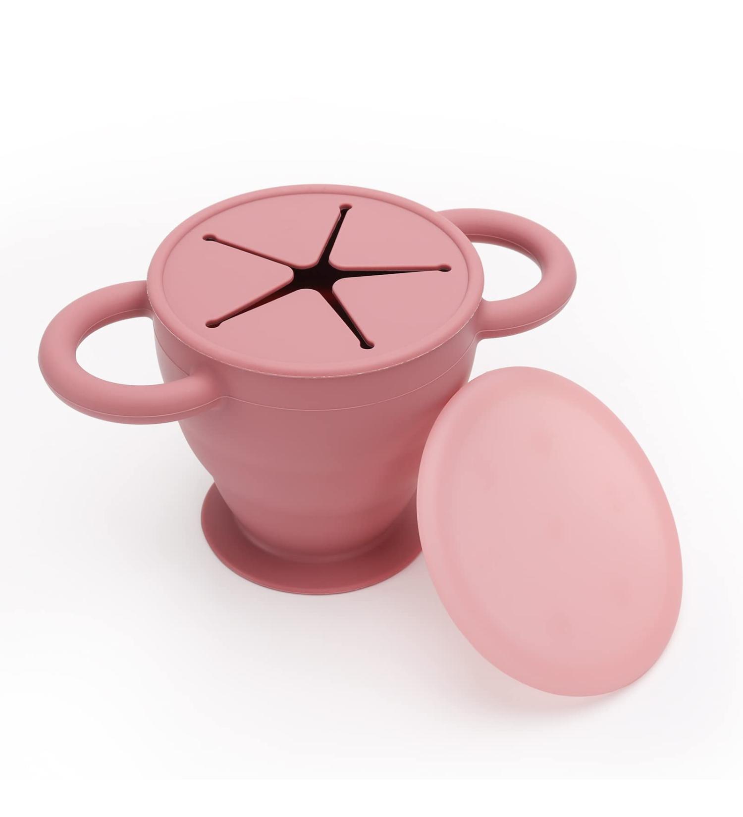 Dilovely Toddler Snack Cups - Collapsible Silicone Container | No Spill, BPA-Free, Dishwasher Safe - 9oz - Buy Online on GoSupps.com
