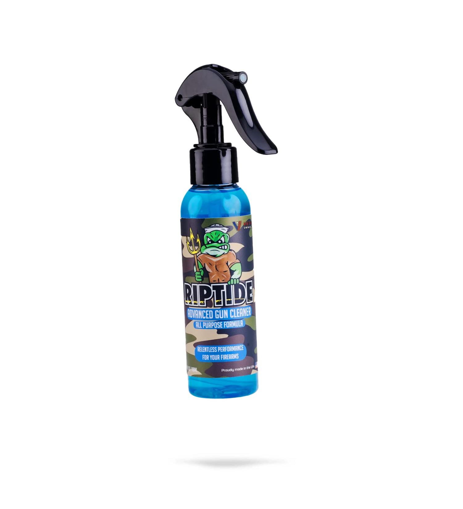 Riptide Armory Advanced Gun Cleaner 4oz - Veteran Owned Formula for Carbon Deposits and Residue - Ideal for All Surfaces and Finishes - Buy Online on GoSupps.com