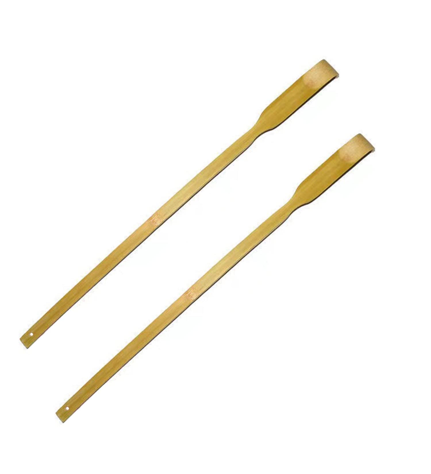 Back Scratcher, 2PCS Bamboo Back Scratcher, Back Scratcher for Men Women Adults 2pcs Yellow