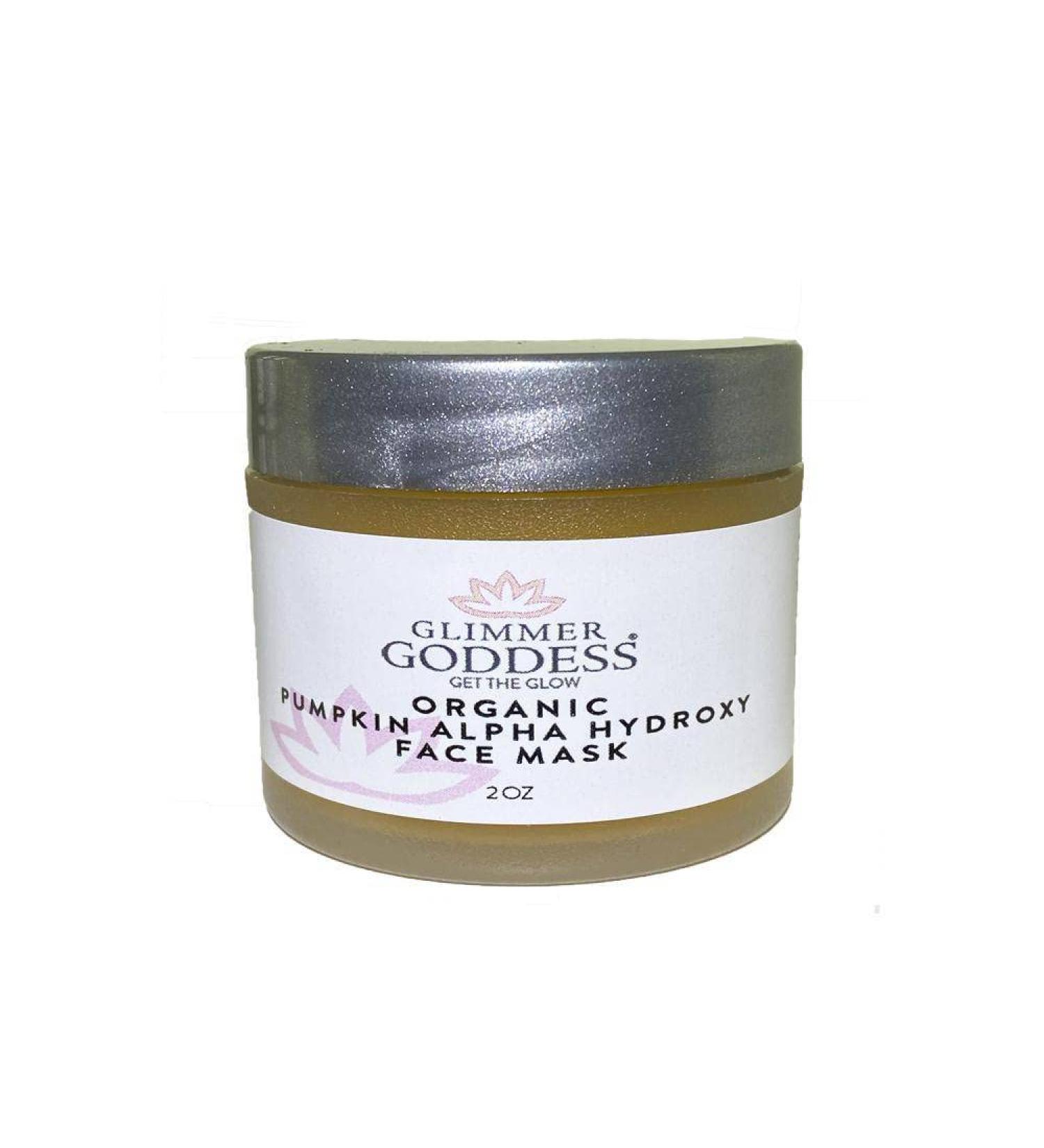 Glimmer Goddess Organic Pumpkin Face Mask - Exfoliating Brightening Anti-Aging - Vegan Cruelty-Free & Paraben-Free - All Skin Types - Buy Online on GoSupps.com