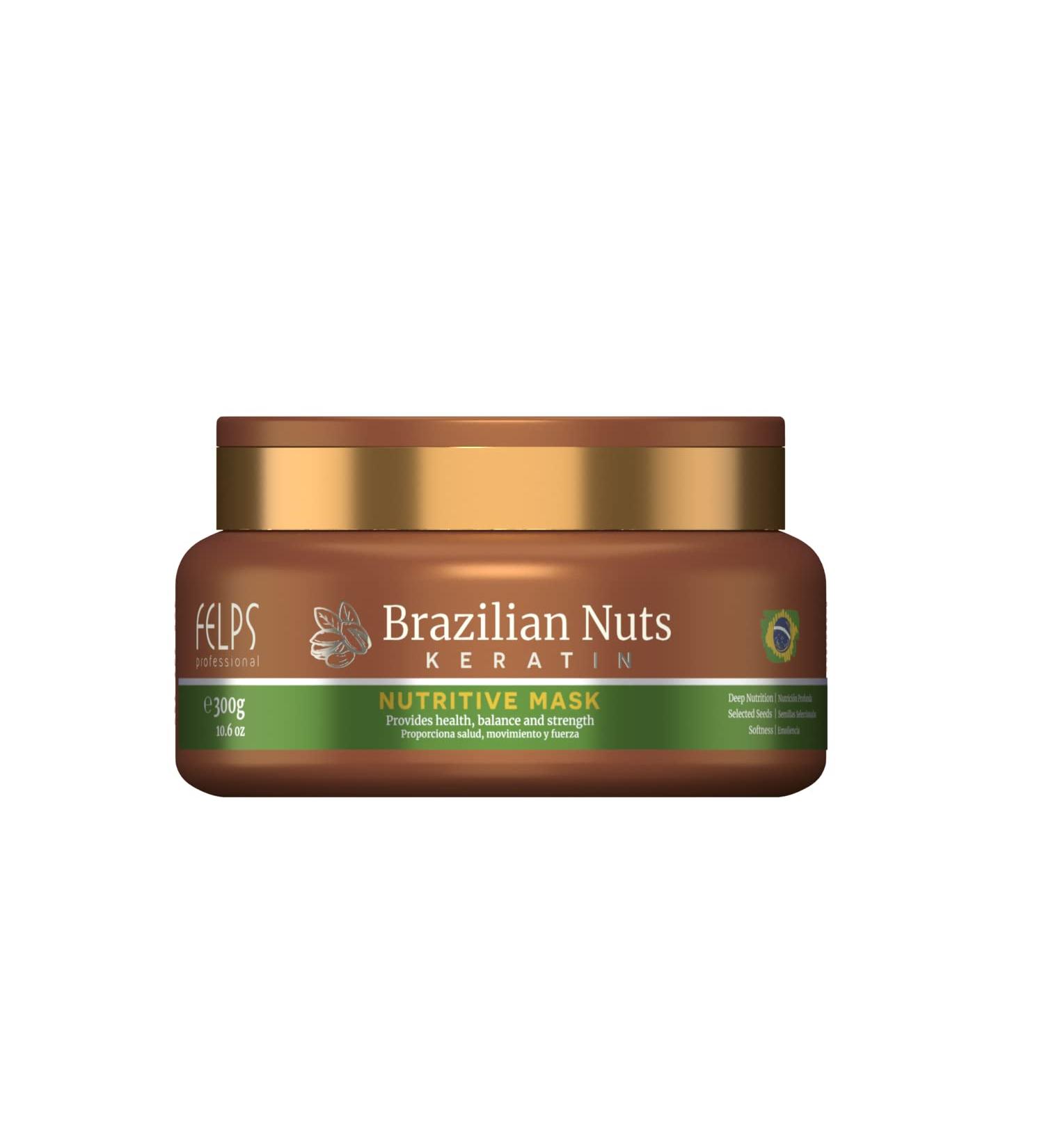 Felps Brazilian Nuts Keratin Nutritive Hair Mask - 300g/10.6oz