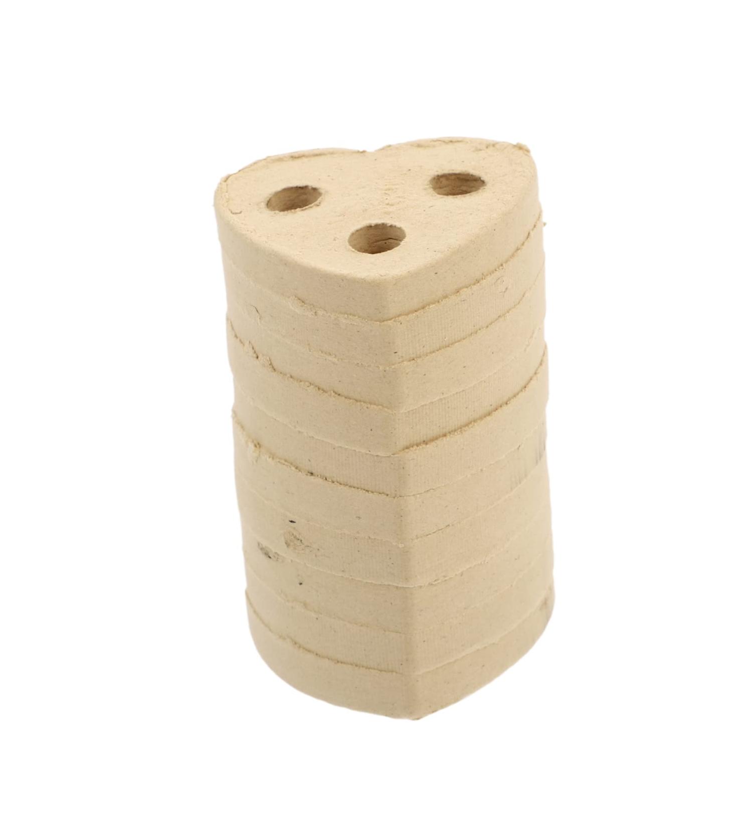 Frcolor 10-Pack Heart-Shaped Moxa Sticks for Moxibustion - Chinese Natural Wormwood Cake - 4.5x4.5cm - Relaxing Moxa Blocks - Buy Online on GoSupps.com