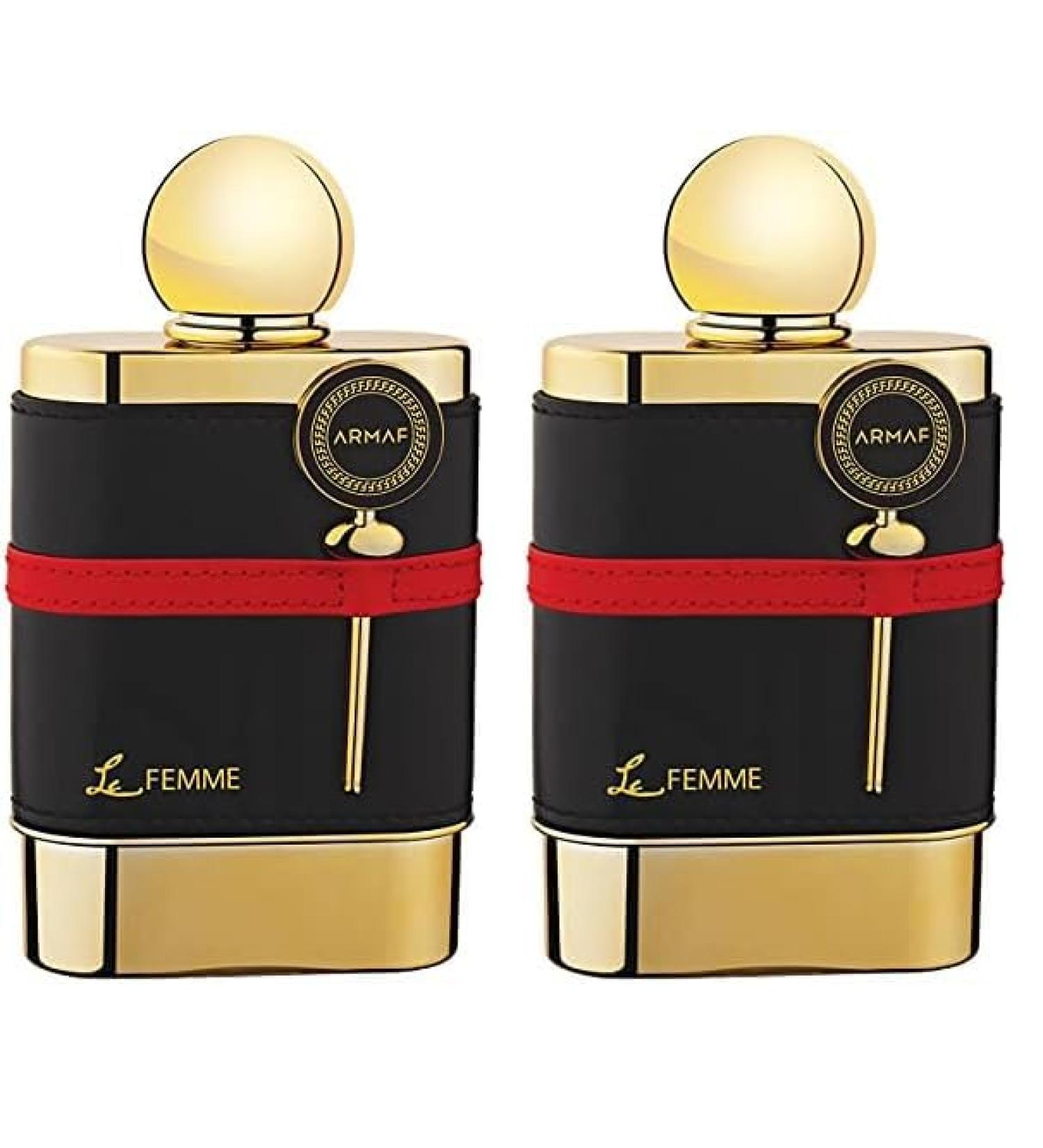 ARMAF LE FEMME 3.4 oz EAU DE PARFUM SPRAY FOR WOMEN Black (Pack of 2) 3.4 Fl Oz (Pack of 2)