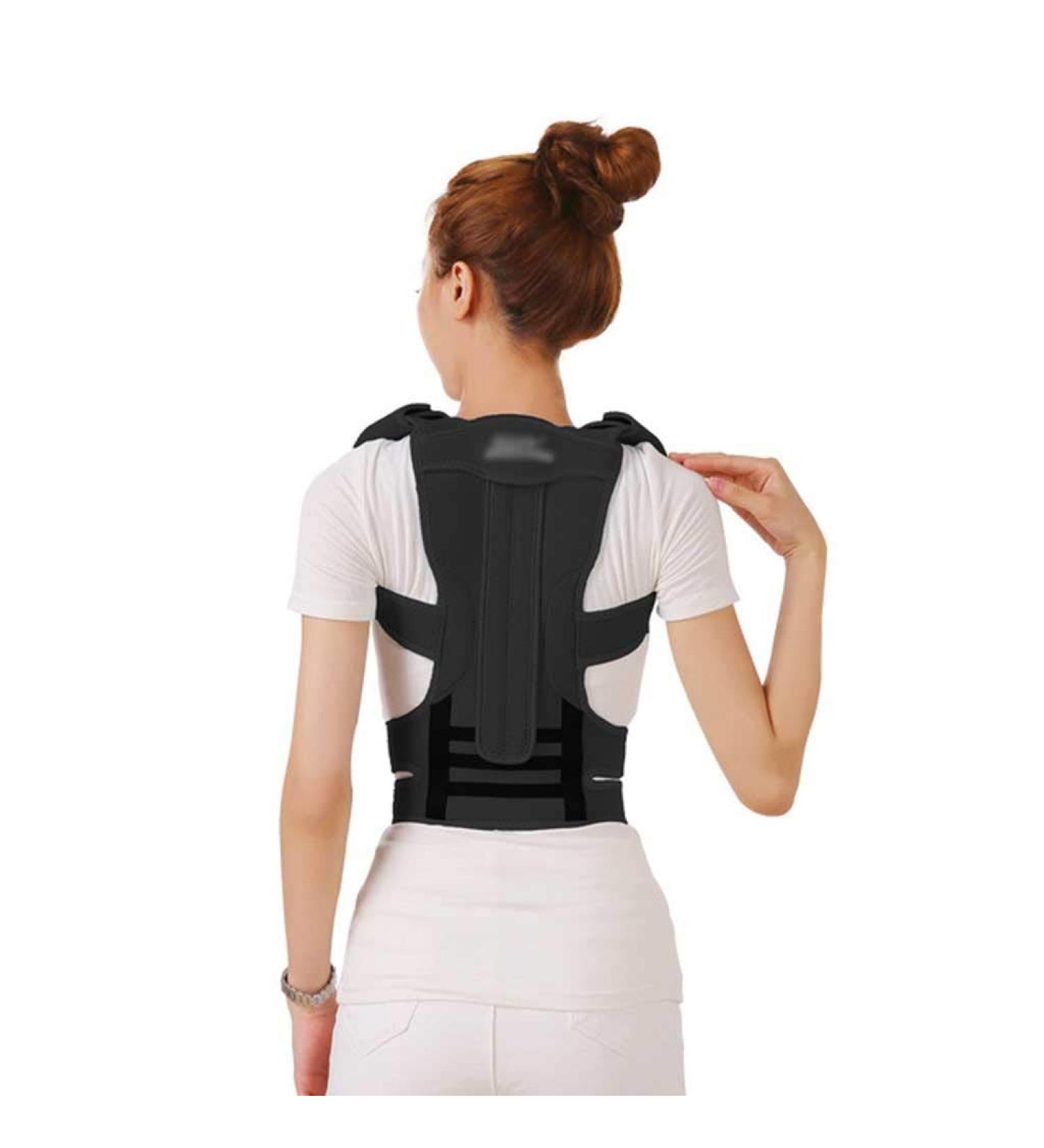 Adjustable Posture Corrector & Back Support Belt for Men & Women | Improve Shoulder & Lumbar Support - Medium-M - Buy Online on GoSupps.com