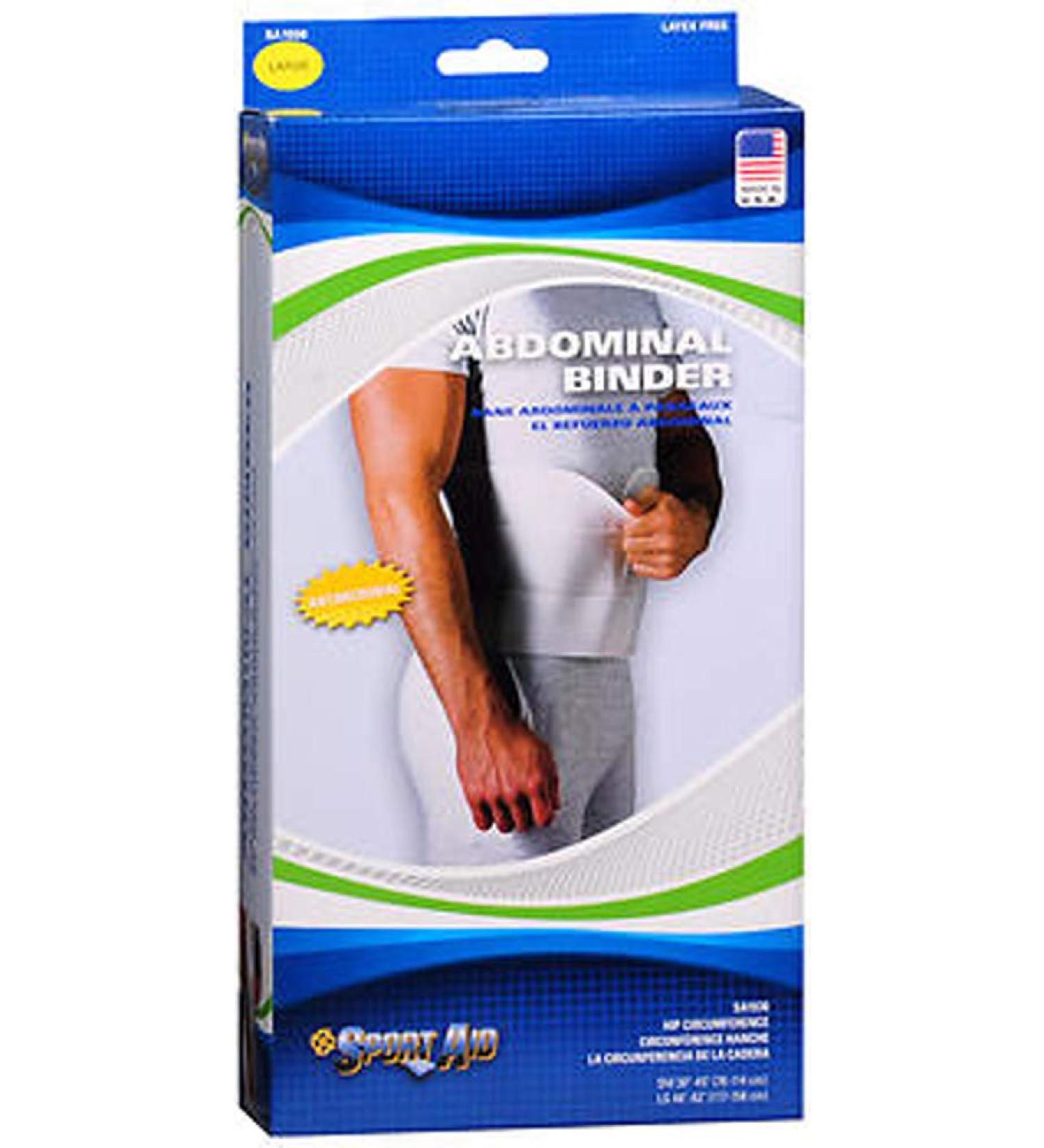 Scott Specialties Sport-Aid Abdominal Binder - SA1930 WHI LGEA - Large 1 Each / Each