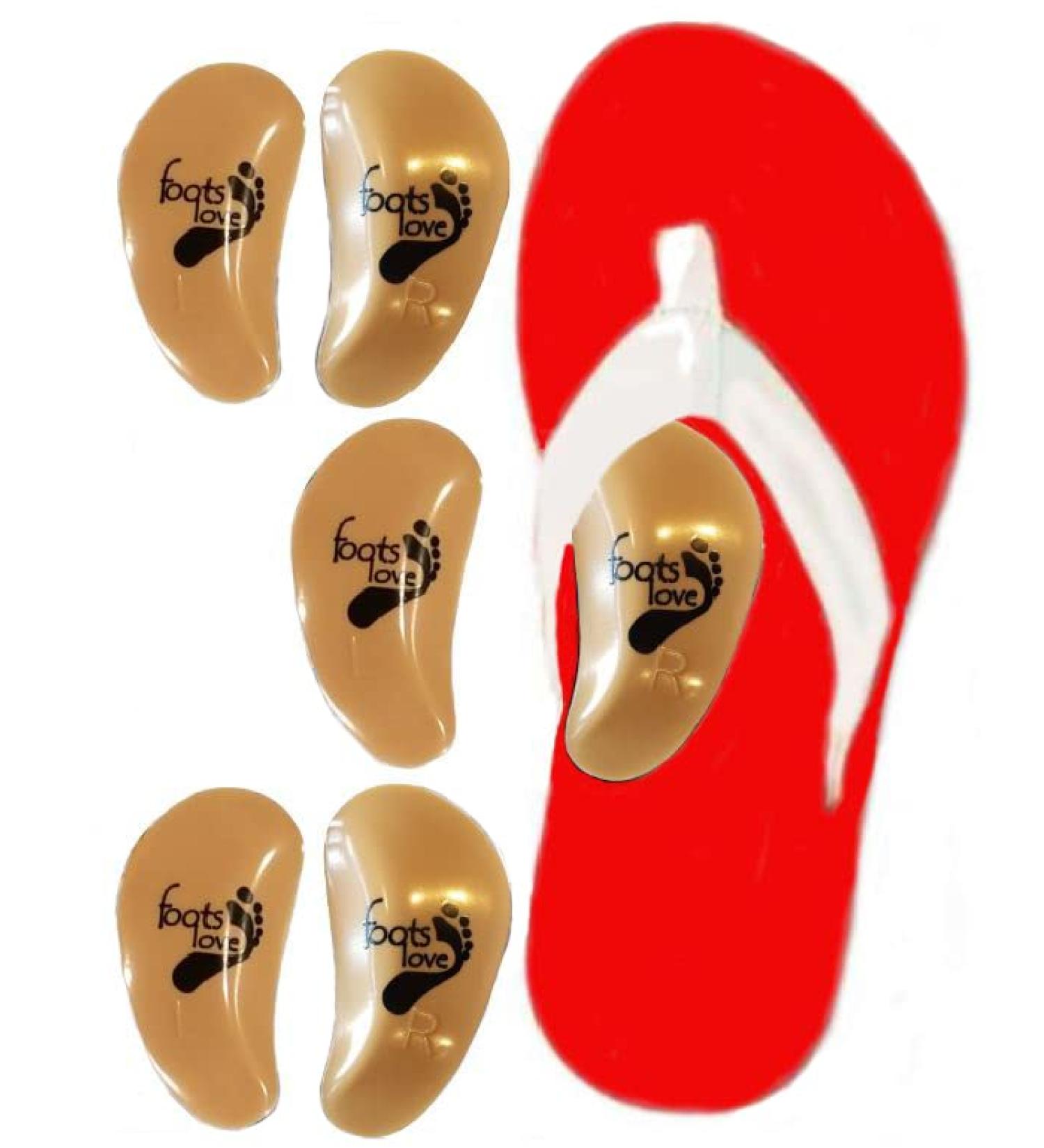 Foots Love Plantar Fasciitis Gel Support Inserts - Relief for Flat Feet, High Arch, Metatarsal Pain - Men and Women Orthotics - Tan - Buy Online on GoSupps.com