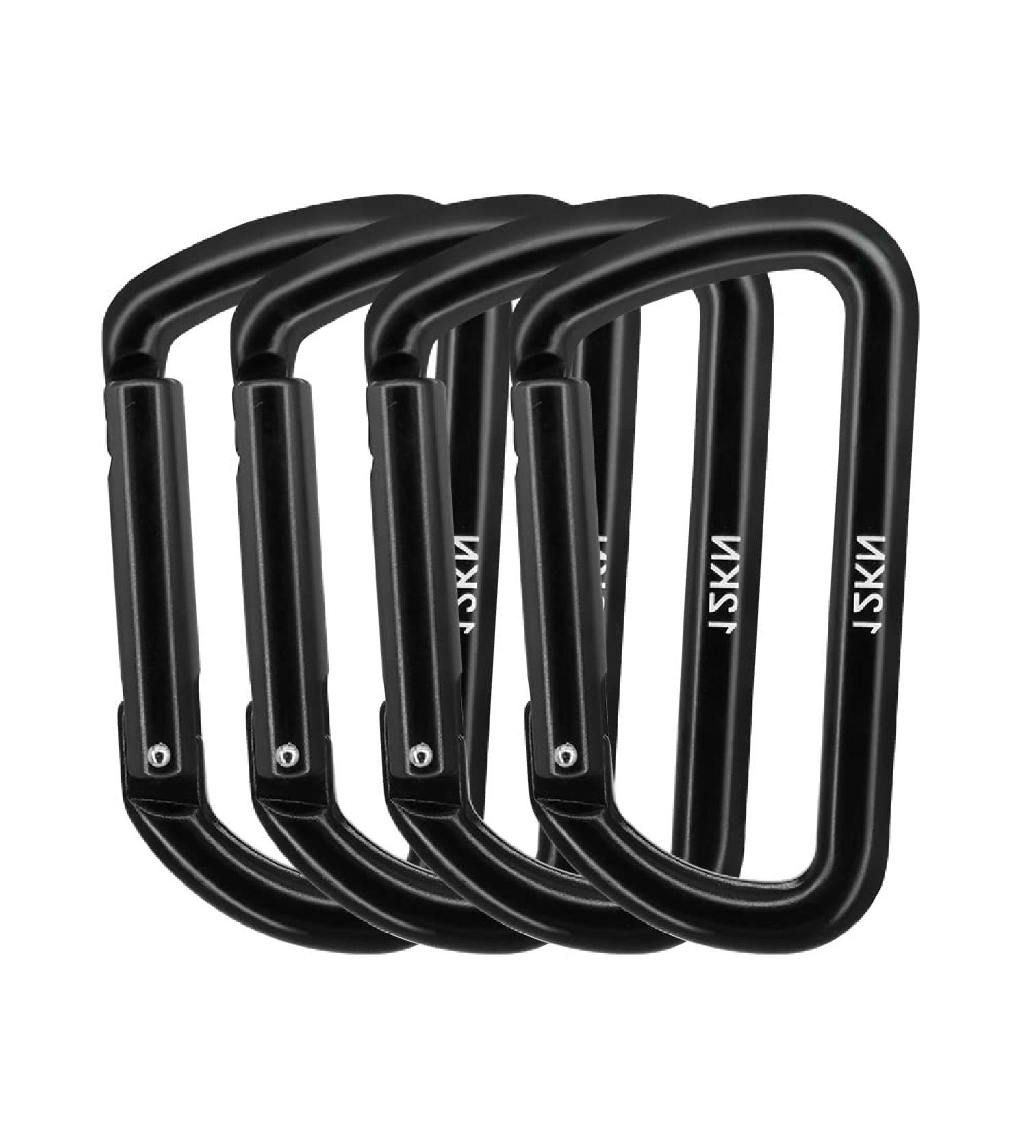 PANDENGZHE 4 Pack 3.2 Lightweight D Shape Carabiner Clips for Large Dog Leash, Camping, Hiking - Max 12KN Strength (2697 lbs Each) - Buy Online on GoSupps.com