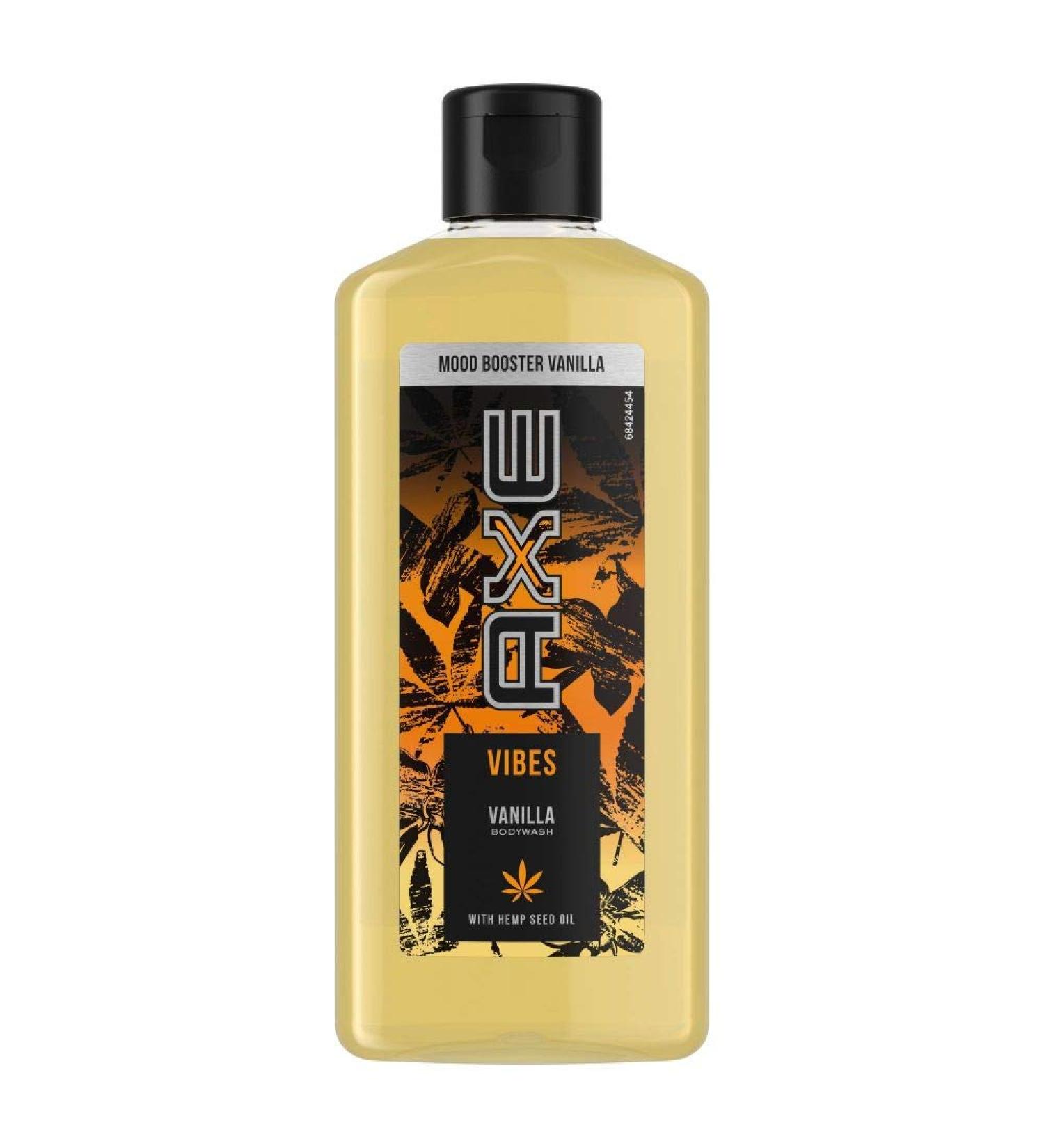  Axe Mood Booster Vanilla Vibes Shower Gel for Men with invigorating fragrance and hemp seed oil (1 x 200 ml) - Buy Online on GoSupps.com