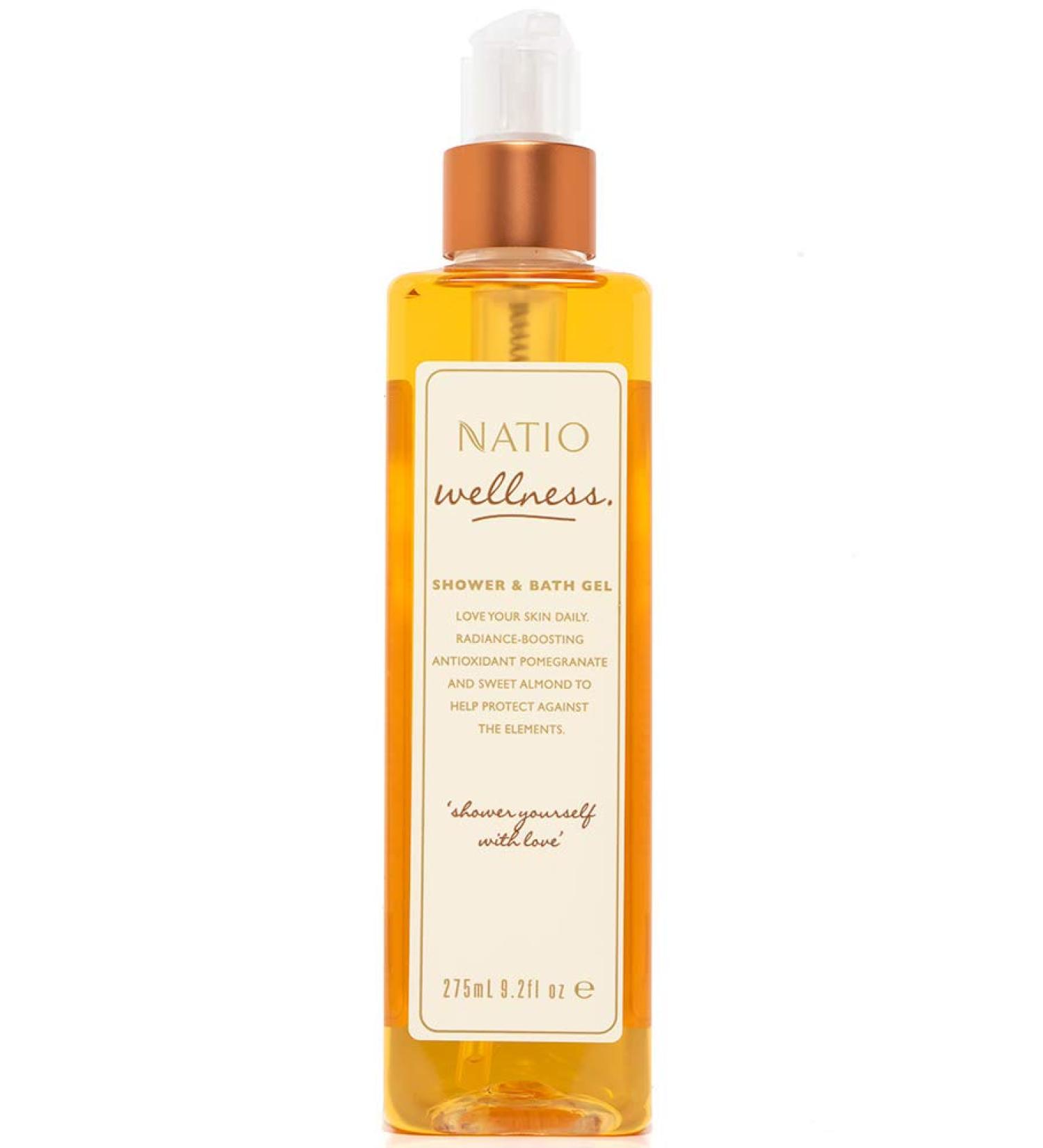 Natio Wellness Shower & Bath Gel 275ml - Buy Online on GoSupps.com