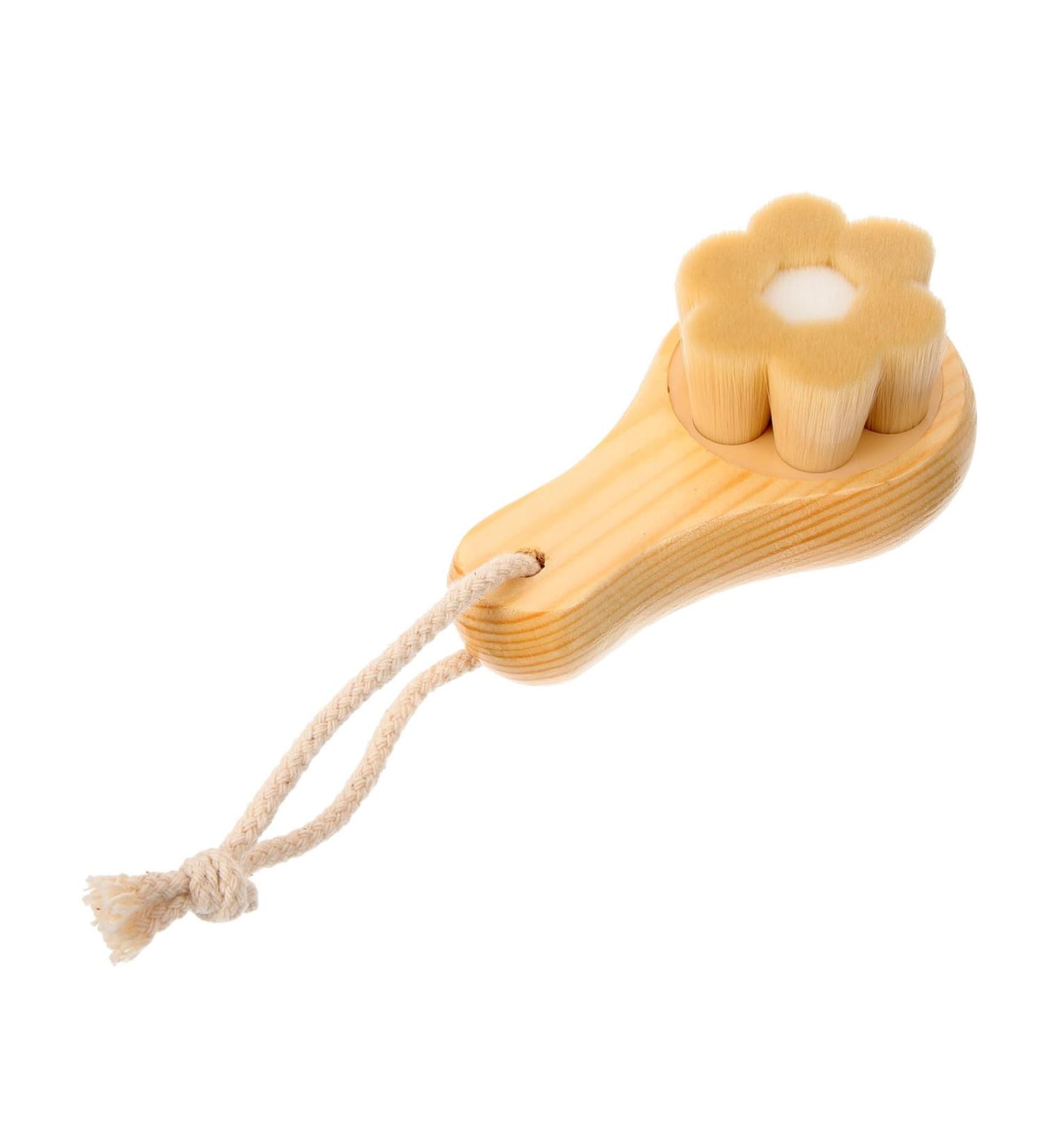 WOFASHPURET Facial Wash Brush with Wooden Handle Face Scrub Scrubber Face Exfoliator Face Sponges Skin Care Tools Face Wash Brush Facial Cleanser Brush Face Brush Scrub Brush Manual - Buy Online on GoSupps.com