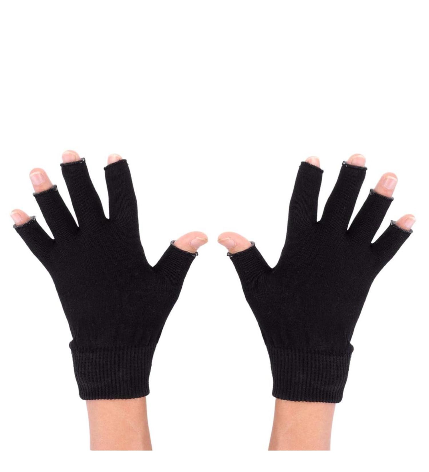 FOMIYES 1 Pair Black Gel Moisturizing Hand Gloves Black Fingerless Gloves Moisturizing Gloves Spa Gloves Whitening Glove Hydrating Glove Mositurizing Glove Gel Gloves Simple Apparel - Buy Online on GoSupps.com