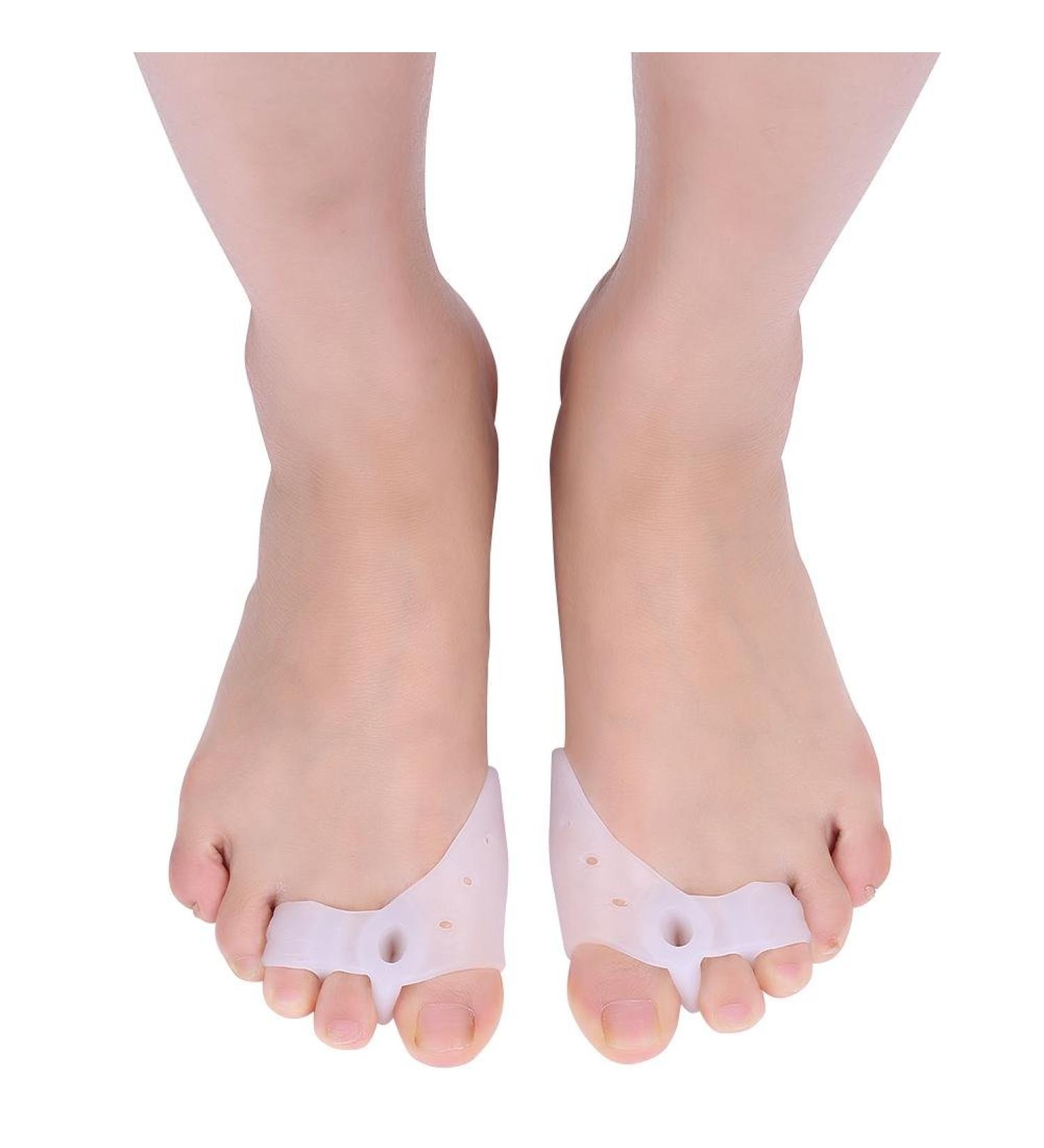 Gel Toe Separator - 2 Pairs Thumb Adjuster for Hallux Valgus & Hammer Toes | Foot Care Solutions - Buy Online on GoSupps.com