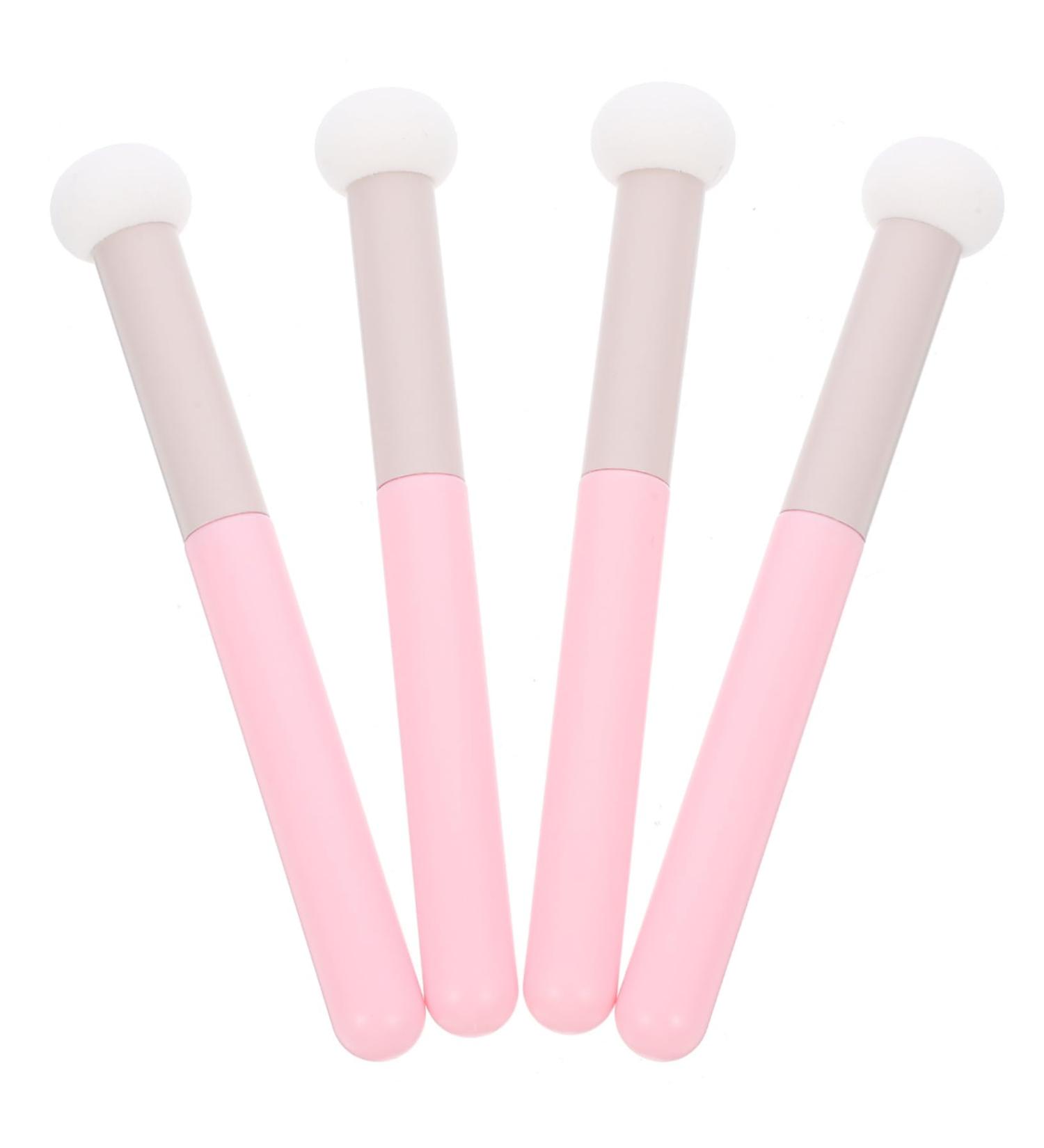 4 Pieces Concealer Brush with Mushroom Puff with Handle Makeup Puff Sponge with Handle Makeup Sponges for Foundation Makeup Concealer Brush Sponge Applicator - Buy Online on GoSupps.com