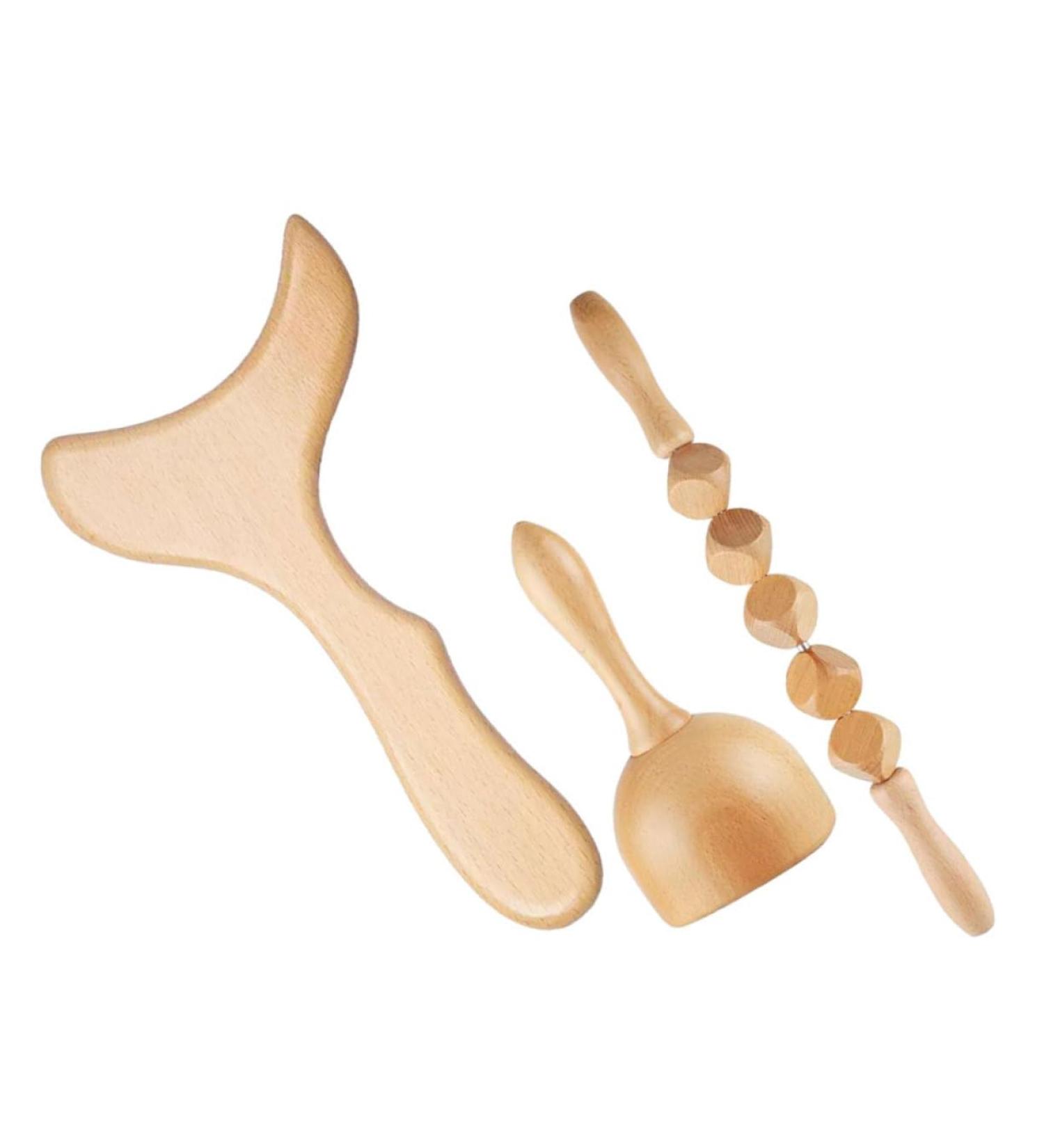 Minkissy Roller Stick Set - Hand Tools & Body Massage Board for Daily Use | Wooden Massage Cubes & Scooters | 35x19x0.5cm - Buy Online on GoSupps.com