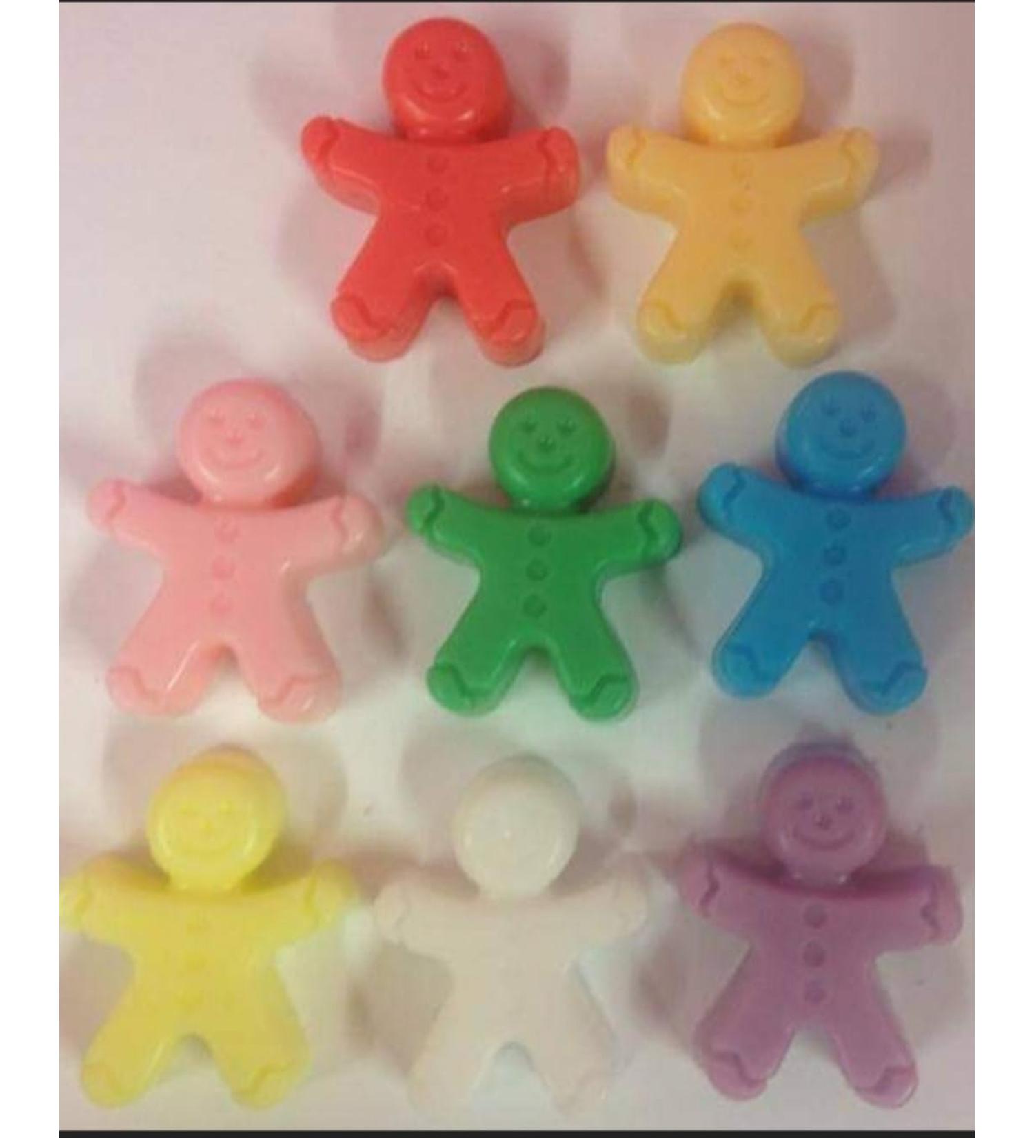 MINI 8x gingerbread 2-3cm soaps fragrance free suitable for sensitive skin colours will vary