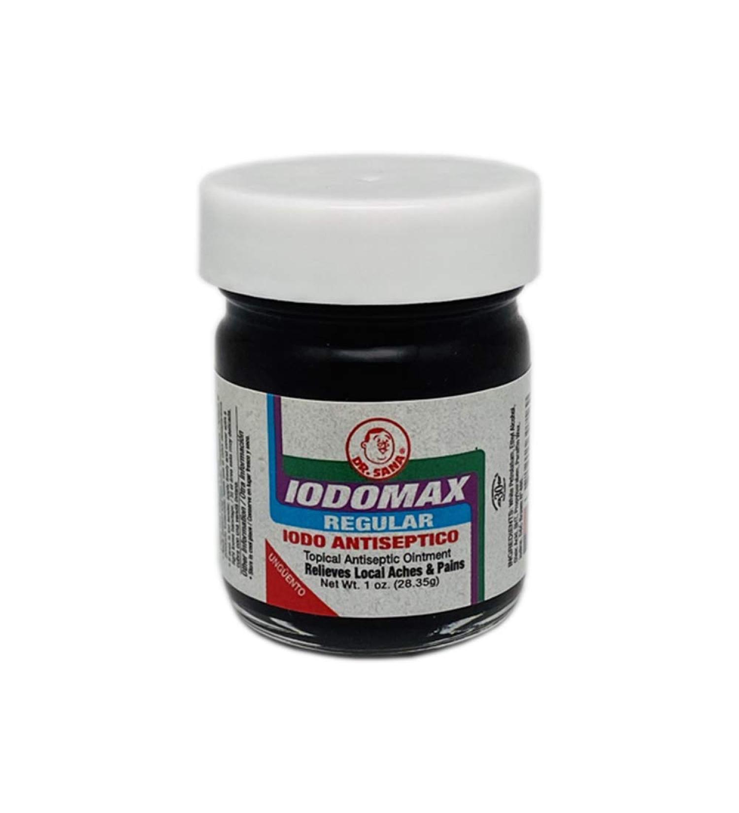 Dr Sana Iodomax Regular. Iodine Antiseptic Ointment. Wound Disinfectant and Analgesic. for External Use Only. 1 Oz - Buy Online on GoSupps.com