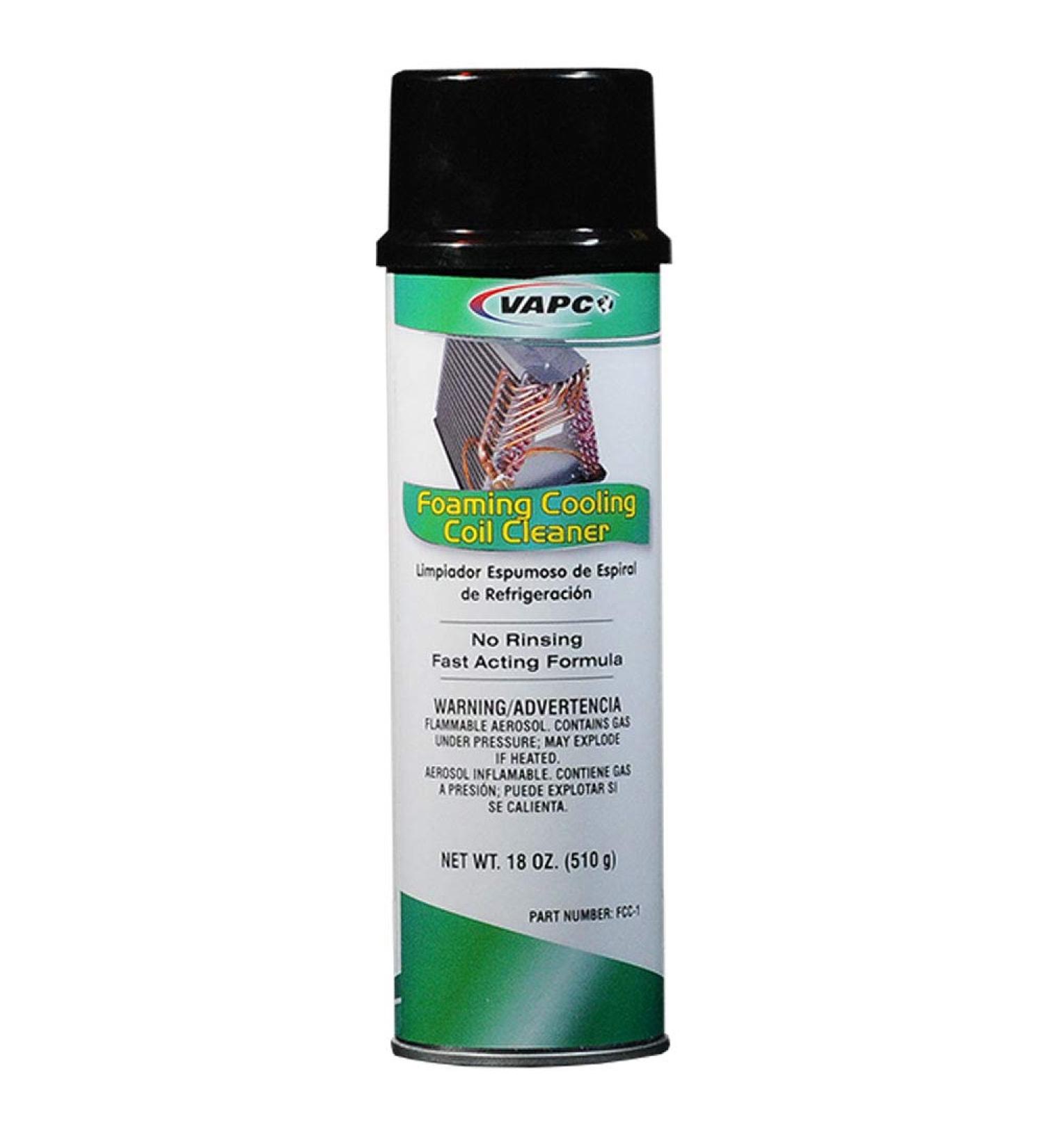 VAPCO 18 Oz. Evaporator Coil Cleaner FCC-1 | Foaming Coil Cleaner for Optimal Cooling Efficiency | International Shipping Available - Buy Online on GoSupps.com