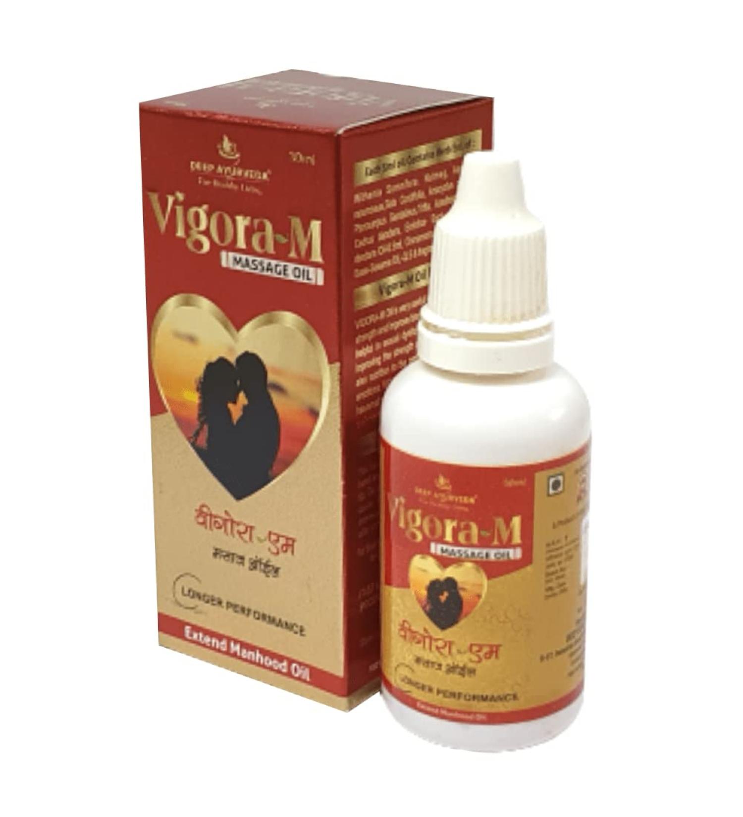 Vigora-M Oil for Men's Health & Strength | 30ml Male Massage Oil - Boost Vitality & Performance - Buy Online on GoSupps.com