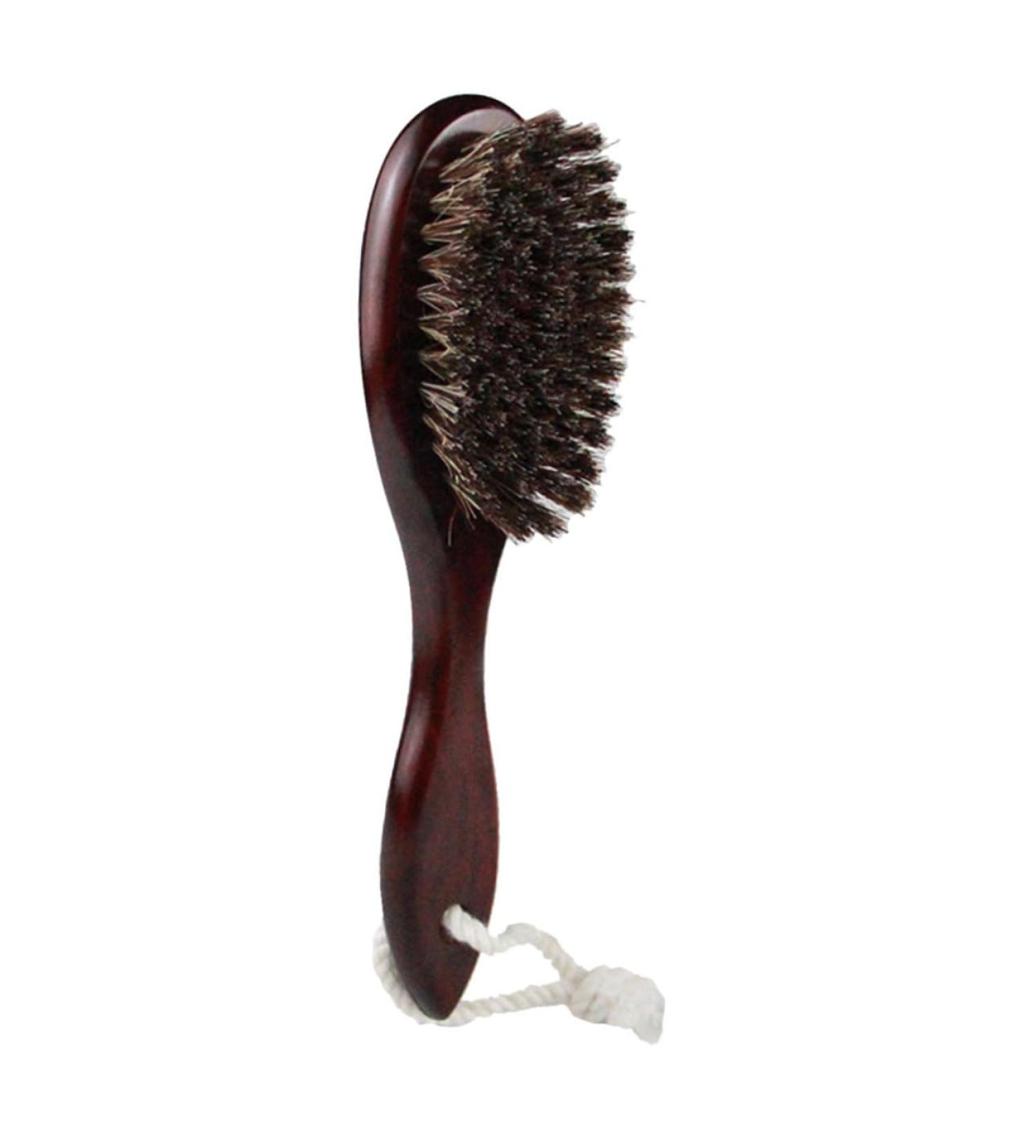 Frcolor Mustache & Beard Brush Stand | Wooden Hairbrush Holder for Men - 20x5cm - Buy Online on GoSupps.com