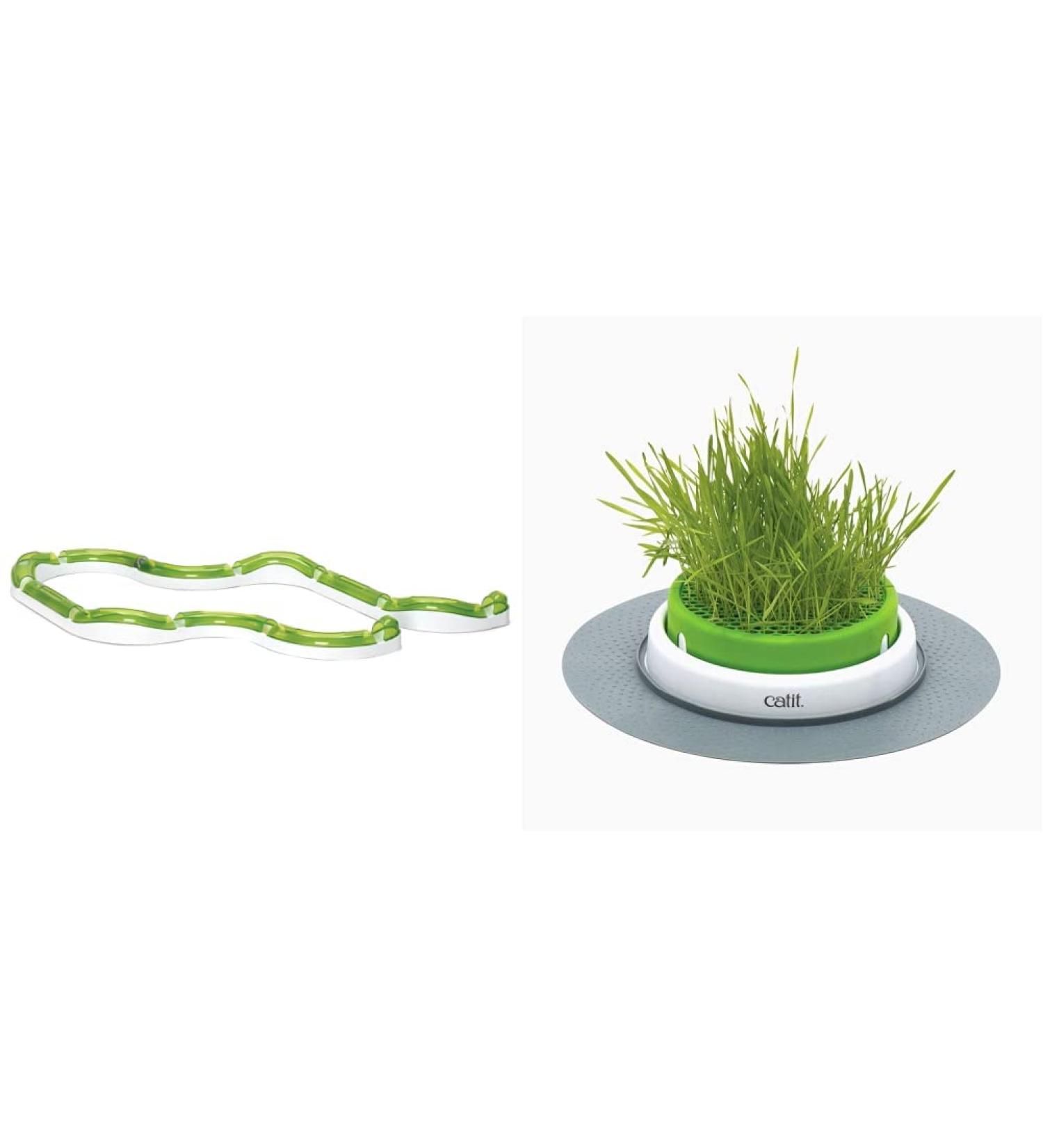 Catit Play Track Super - Ultimate Super Circuit & Grass Planter for Cats | International Shipping - Buy Online on GoSupps.com