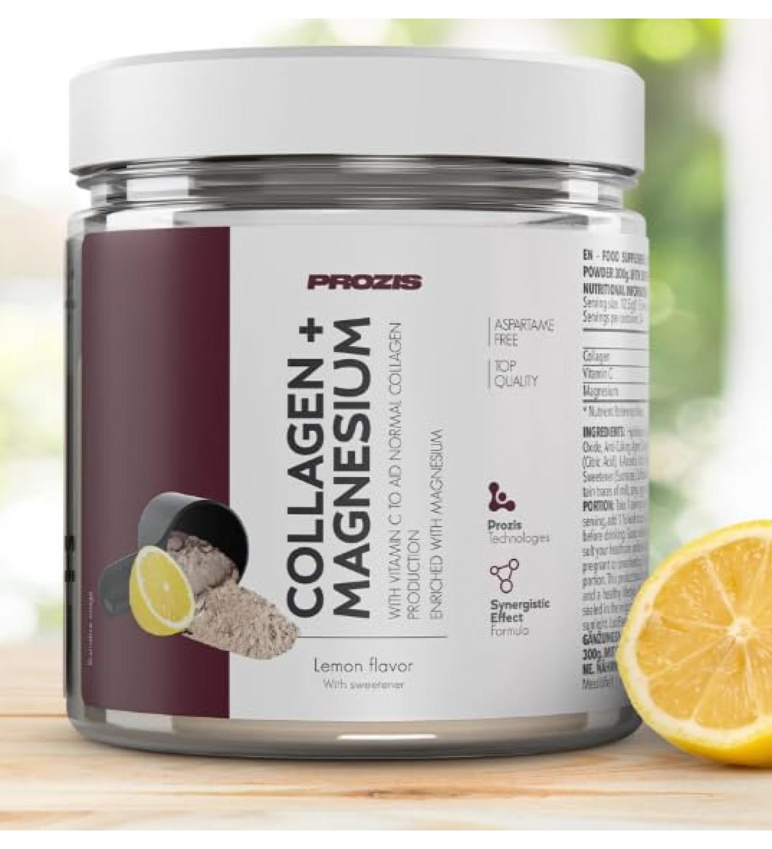 Prozis Collagen + magn sium 300 gr - collag ne et magn sium multi saveurs (baies) Fruits des bois