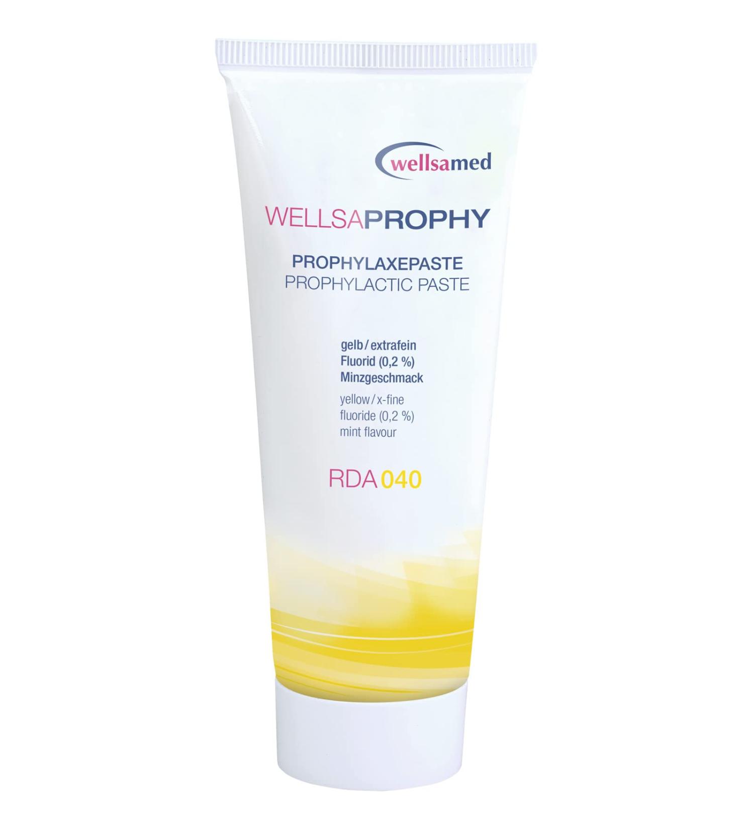 Wellsamed Wellsprophy Prophylaxis Paste RDA 40 - Extra Fine Grain 95g Tube | Dental Professional Polishing & Denture Care - Buy Online on GoSupps.com