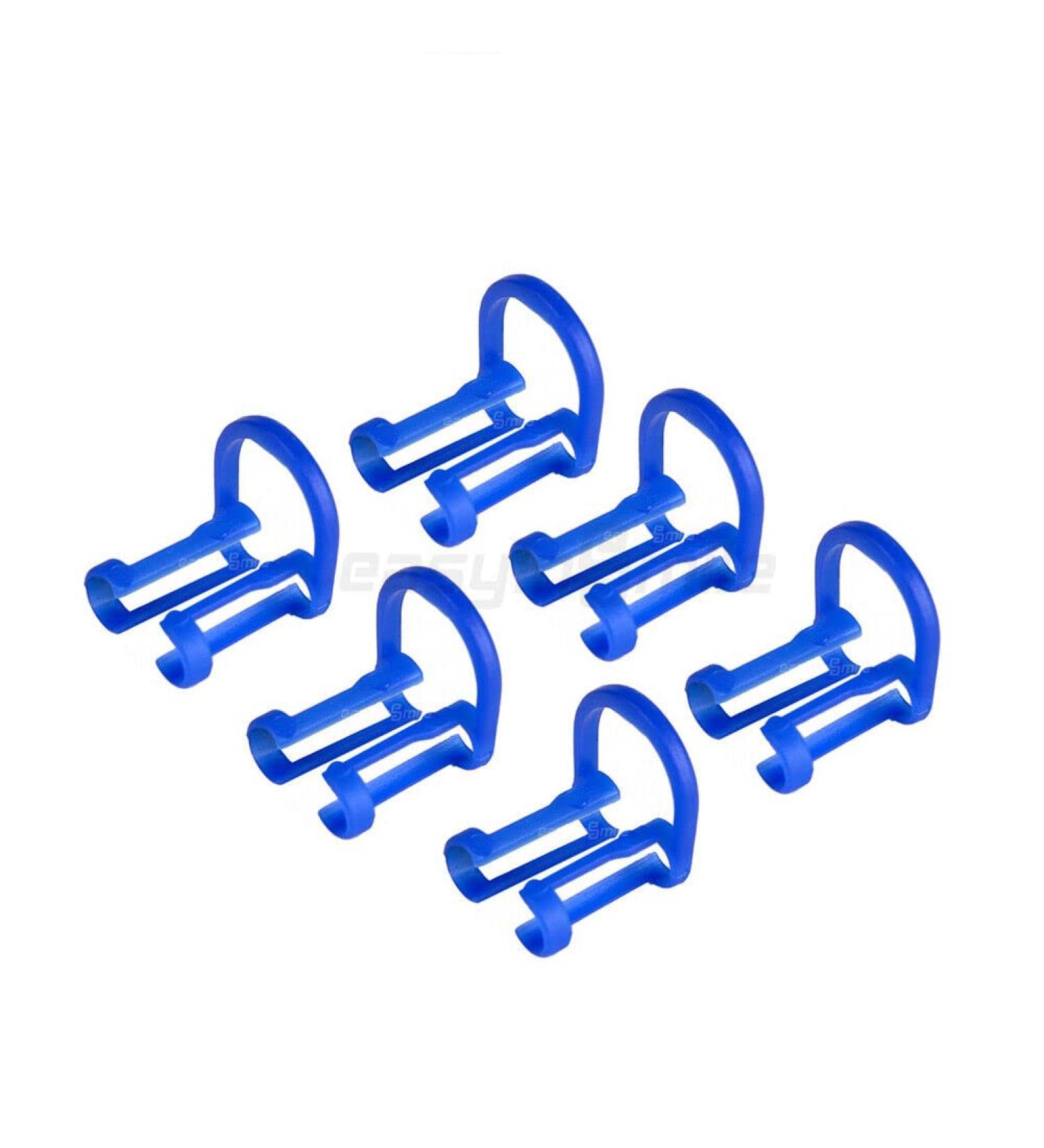 Disposable Cotton Roll Holder - 100pcs Blue Clip for Dental Clinics | Teeth Isolator & Holder - Buy Online on GoSupps.com
