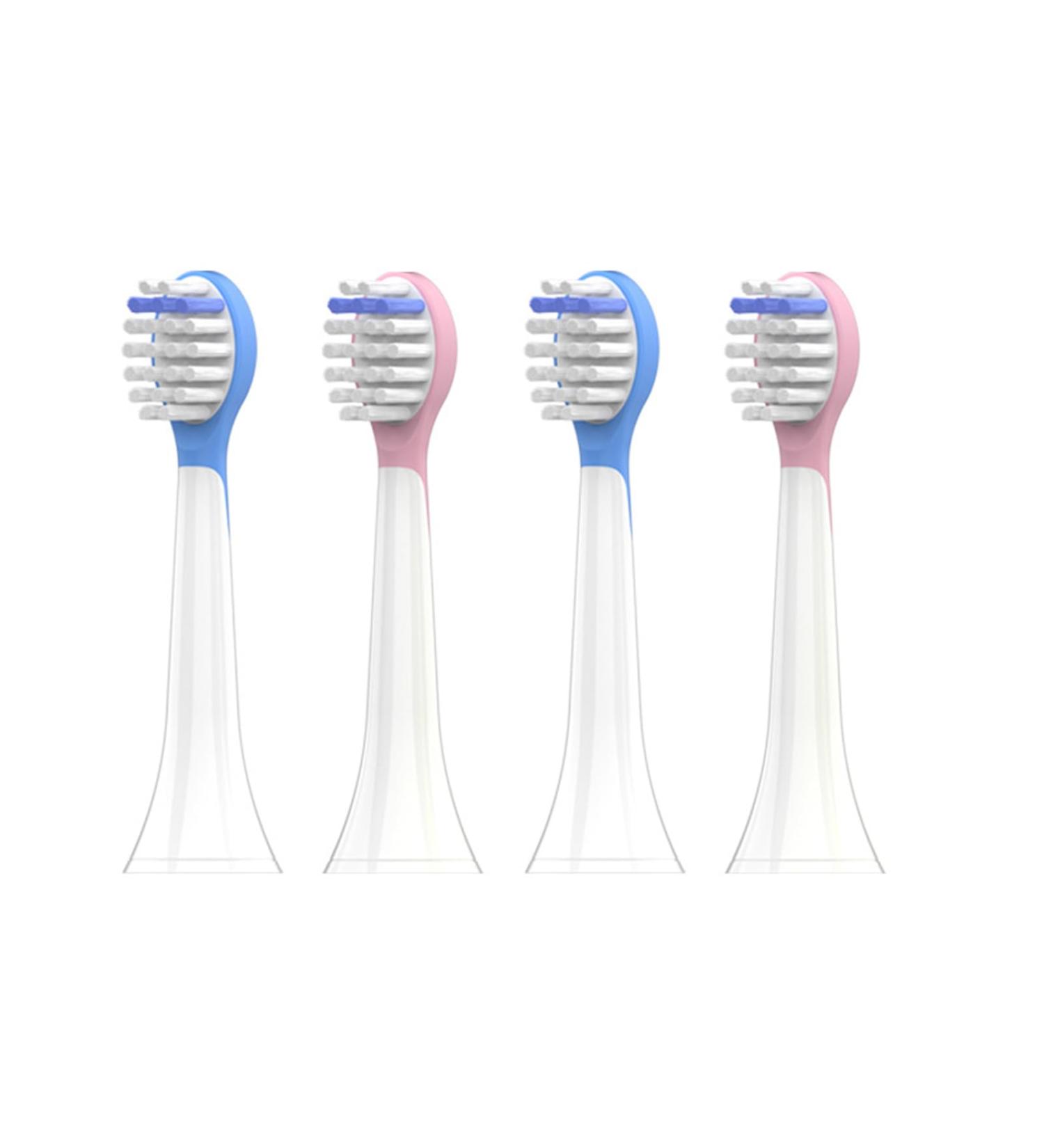 Toothbrush Heads Replacement for Philips Sonicare Kids | 4 Pack Pink & Blue | Ideal for Boys & Girls - Buy Online on GoSupps.com