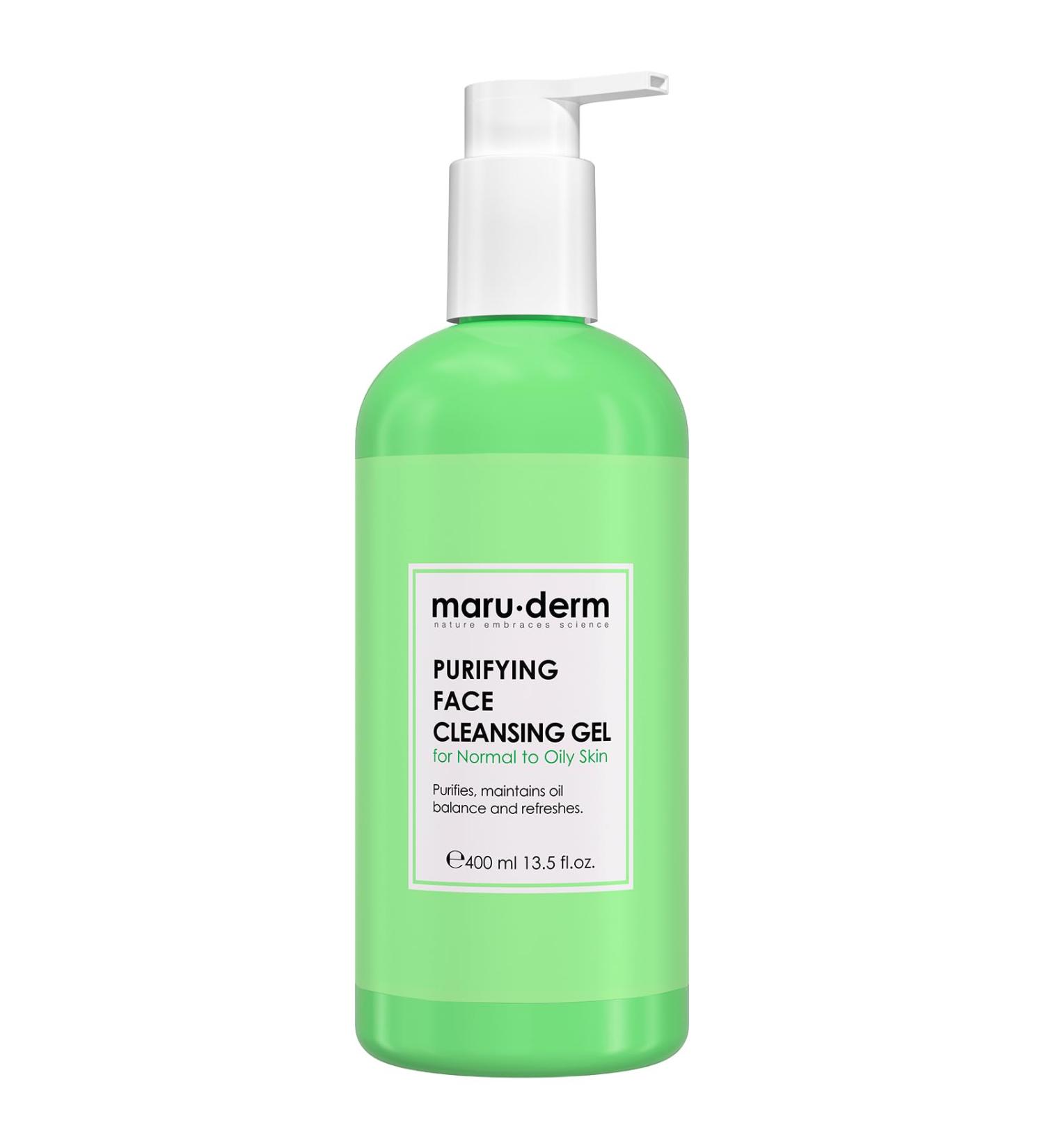 Maruderm Facial Cleansing Gel with Salicylic Acid Specially Designed for Combination and Oily Skin 400 ML - Buy Online on GoSupps.com