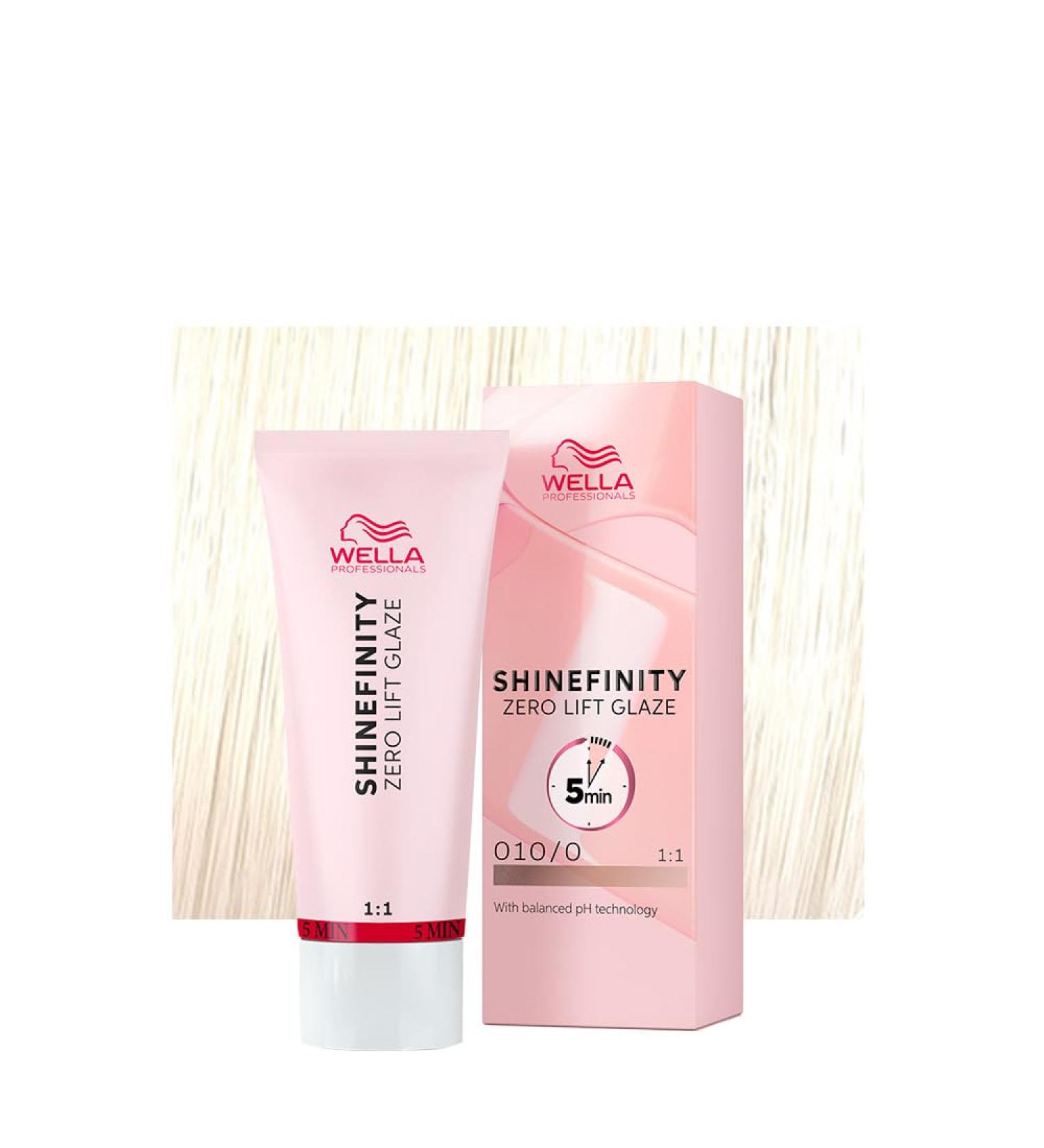 Wella Shinefinity Zero Lift Glaze Natural Flash 010/0 60ml - colorazione demi permanente