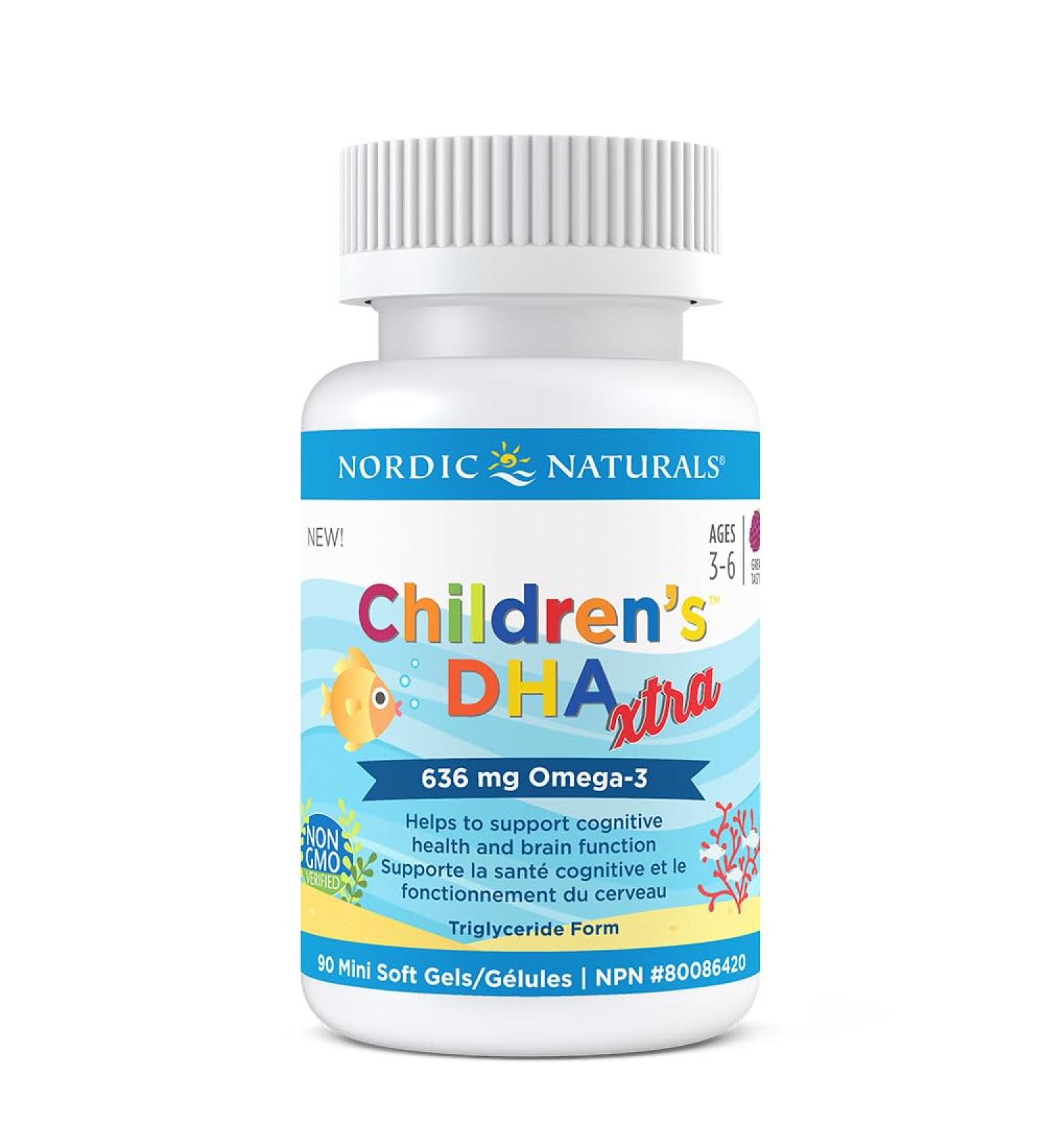Nordic Naturals Children's DHA Xtra - For Healthy Cognitive Development and Immune Function Berry Punch 90 Count - Buy Online on GoSupps.com