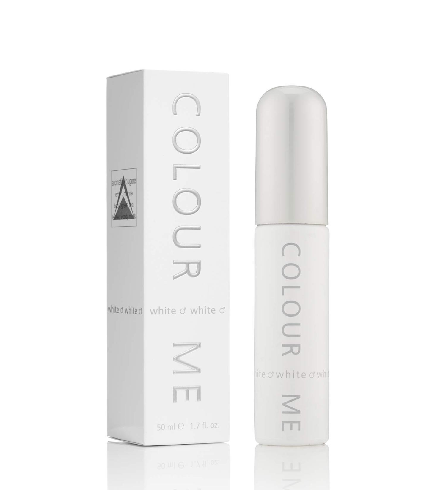 Colour Me White by Milton-Lloyd - Perfume for Men - Aromatic Fougere Scent - Opens with Bergamot Orange and Neroli - Blended with Cedar Patchouli and Musk - Modern Fragrance - 1.7 oz EDP Spray White 1.7 Fl Oz (Pack of 1) - Buy Online on GoSupps.com
