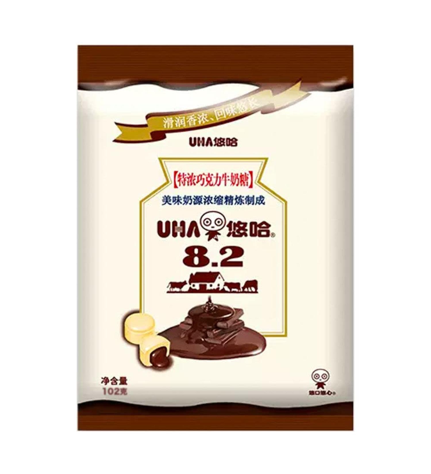 Uha Tokuno Milk 8.2 Candy - Chocolate Flavour 102g